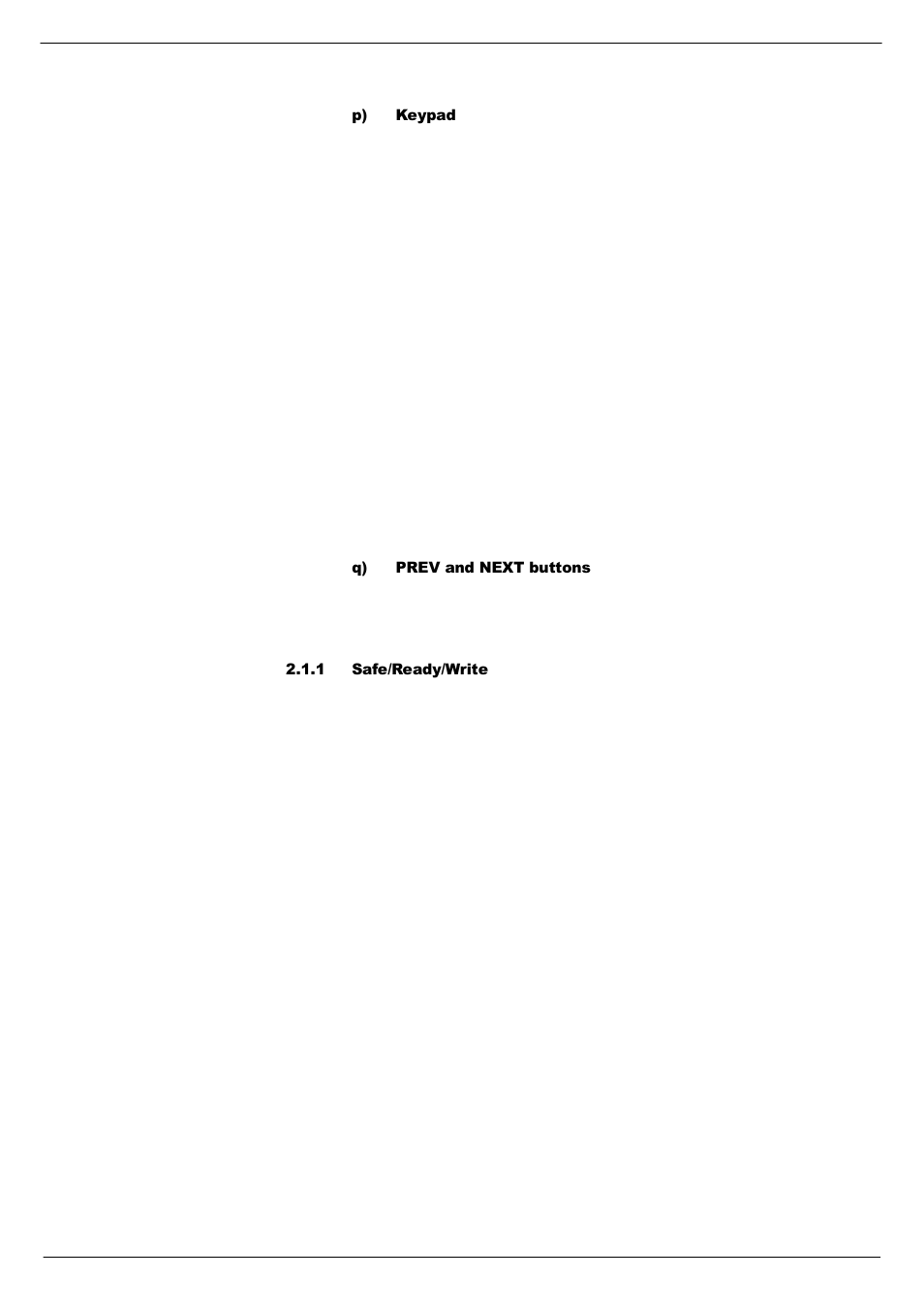 1 safe/ready/write | Cadac F-Type User Manual | Page 33 / 108