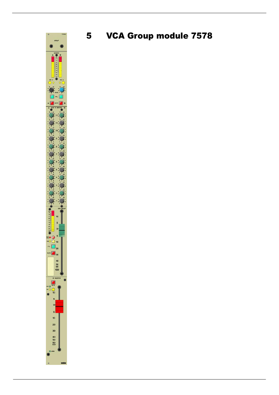 5 vca group module 7578, 89&$#*urxs#prgxoh#:8 | Cadac F-Type User Manual | Page 65 / 108