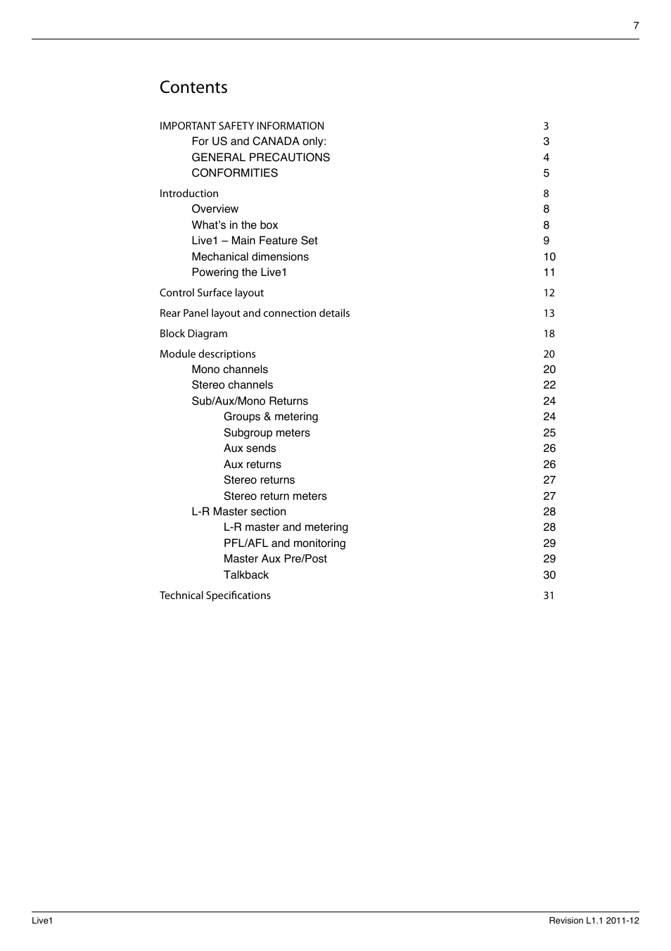 Cadac LIVE1 User Manual | Page 7 / 32