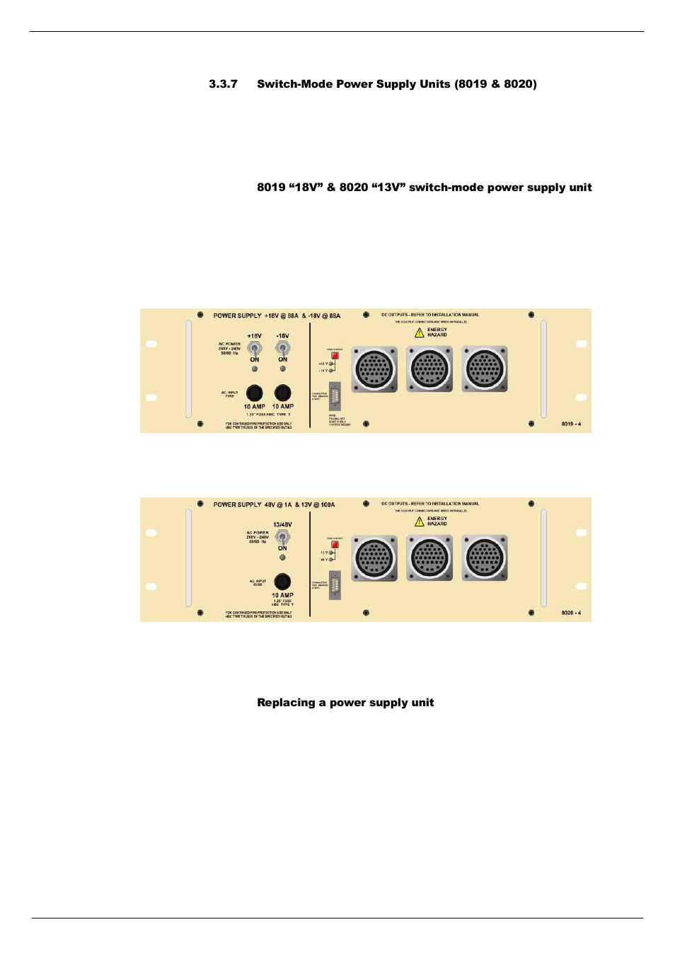 7 switch-mode power supply units (8019 & 8020), 7 switch-mode power supply units (8019 | Cadac R-Type User Manual | Page 25 / 139