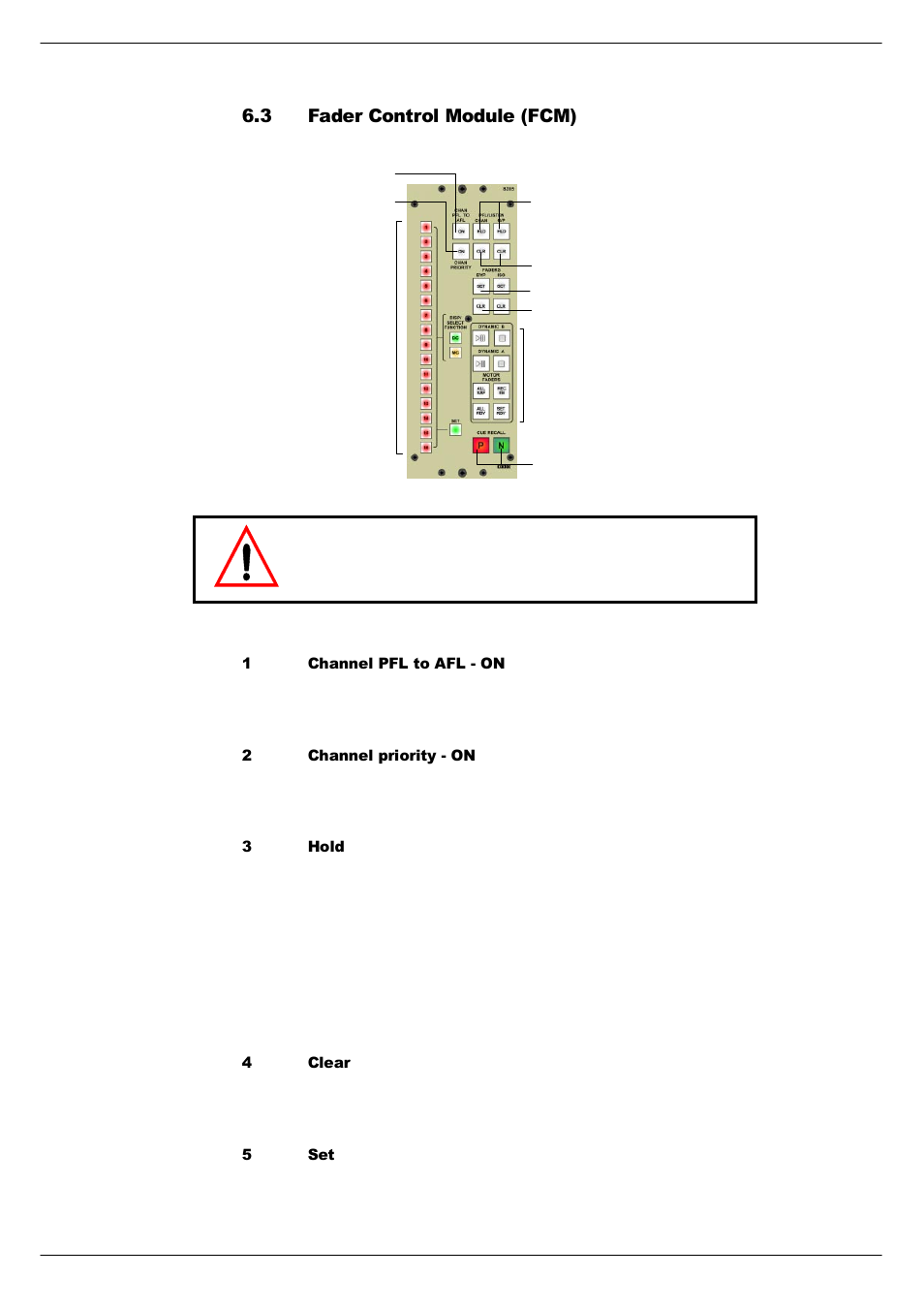 3 fader control module (fcm), Fader control module (fcm) -4, 3 fader control module | Fcm) | Cadac R-Type User Manual | Page 44 / 139