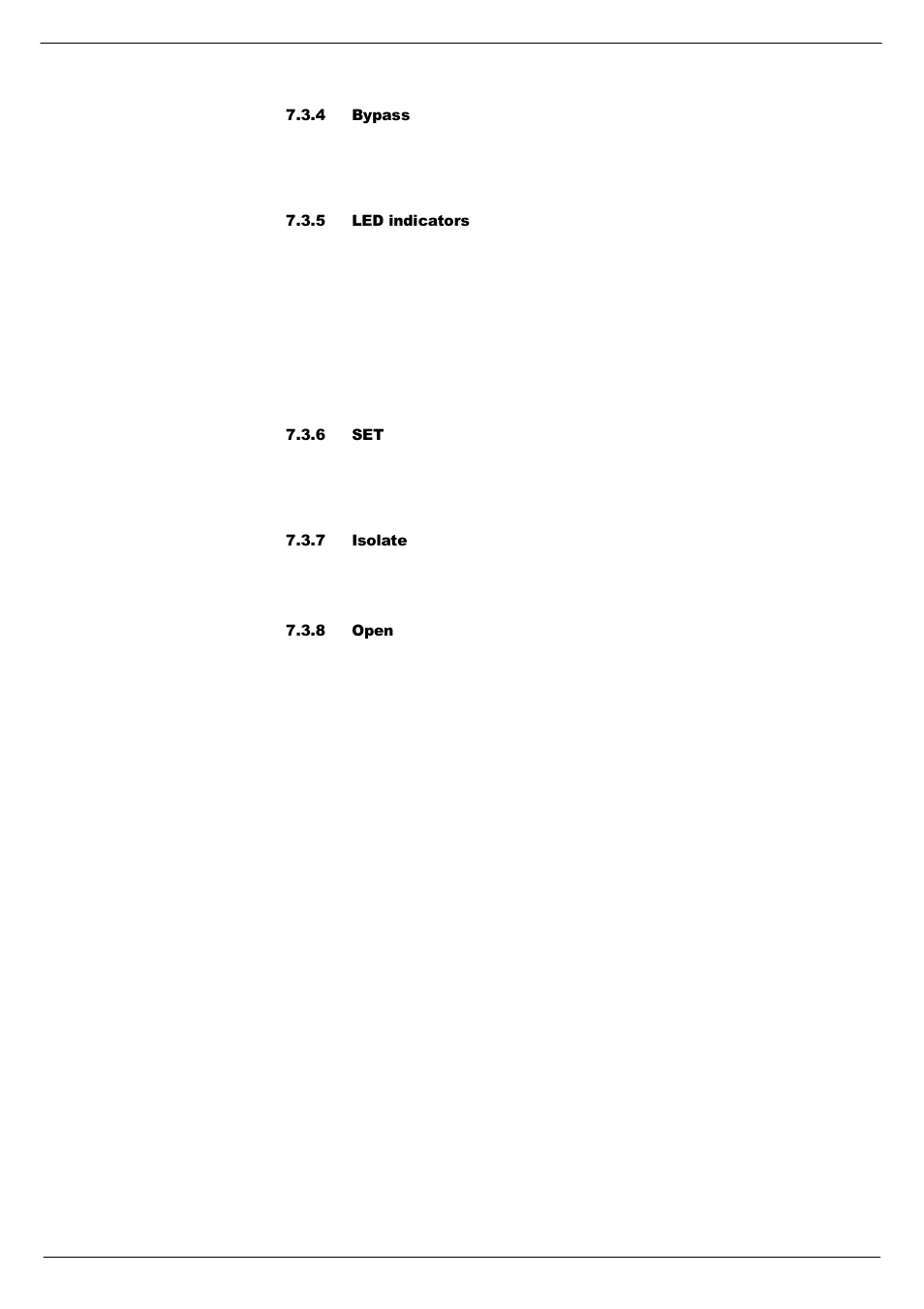 4 bypass, 5 led indicators, 6 set | 7 isolate, 8 open | Cadac R-Type User Manual | Page 65 / 139