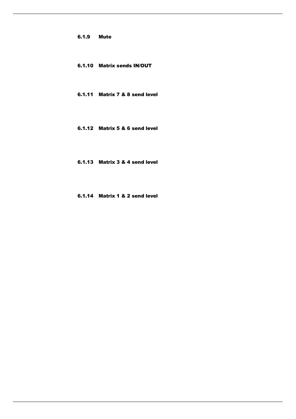 9 mute, 10 matrix sends in/out, 11 matrix 7 & 8 send level | 12 matrix 5 & 6 send level, 13 matrix 3 & 4 send level, 14 matrix 1 & 2 send level | Cadac S-Type User Manual | Page 42 / 74