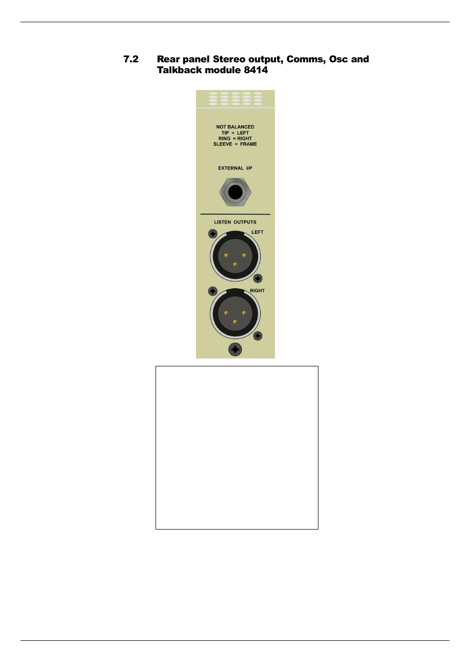 Rear panel stereo output, comms, osc and | Cadac S-Type User Manual | Page 56 / 74