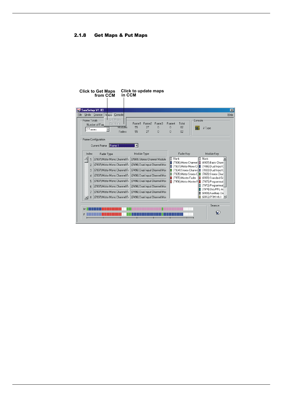 8 get maps & put maps, Get maps & put maps -10 | Cadac SAM User Manual | Page 22 / 96