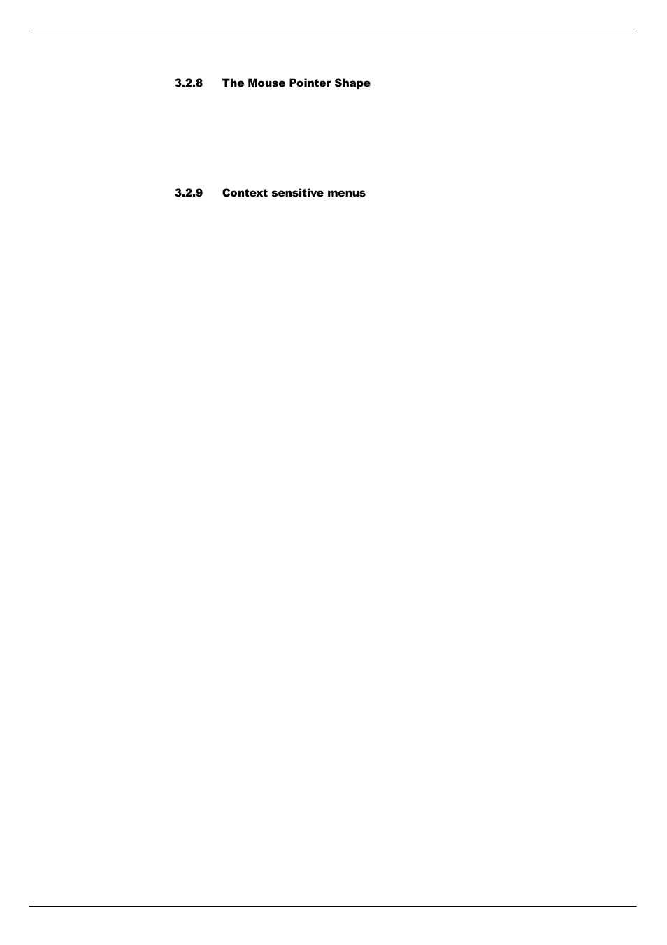 8 the mouse pointer shape, 9 context sensitive menus, The mouse pointer shape -4 | Cadac SAM User Manual | Page 26 / 96