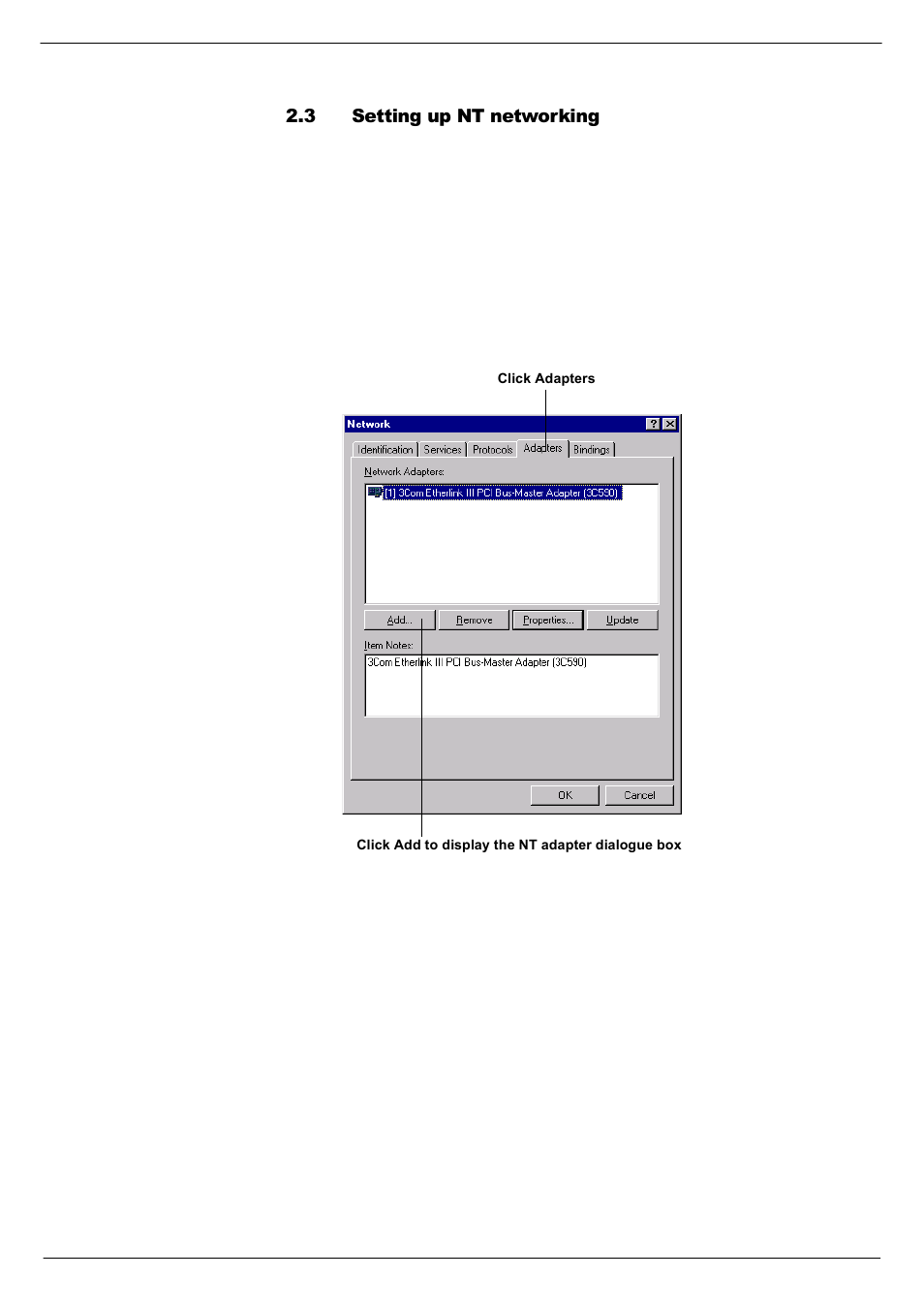 3 setting up nt networking, Setting up nt networking -7 | Cadac Seance User Manual | Page 17 / 39
