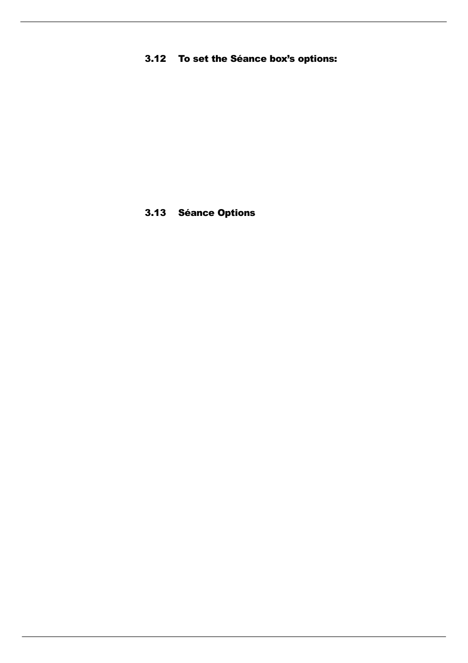 12 to set the séance box’s options, 13 séance options, To set the séance box’s options: -5 | Séance options -5 | Cadac Seance User Manual | Page 29 / 39
