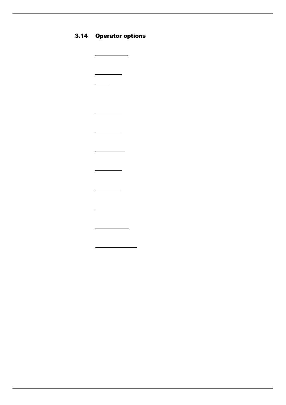 14 operator options, Operator options -6 | Cadac Seance User Manual | Page 30 / 39