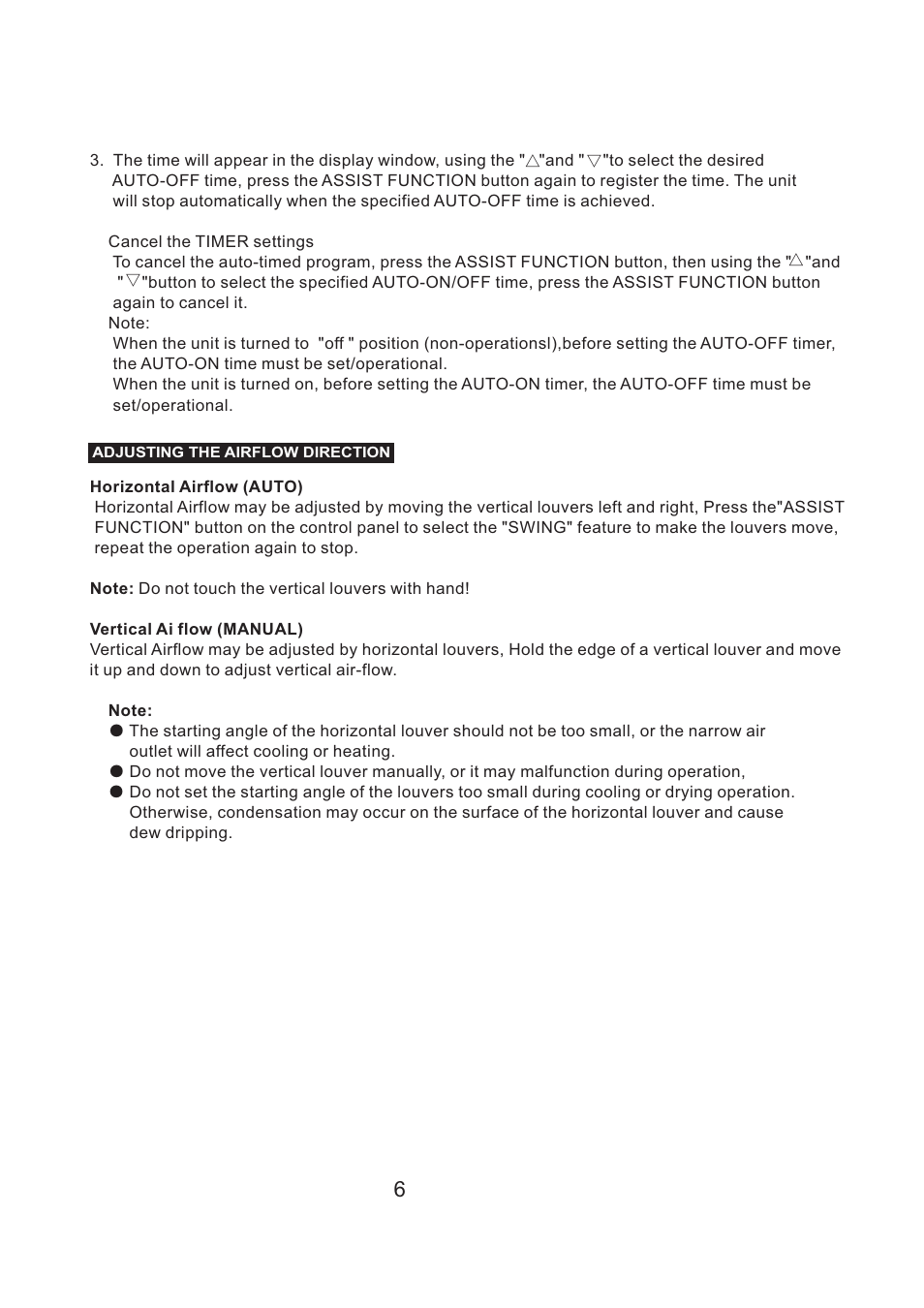 Campomatic AC50MF User Manual | Page 8 / 13