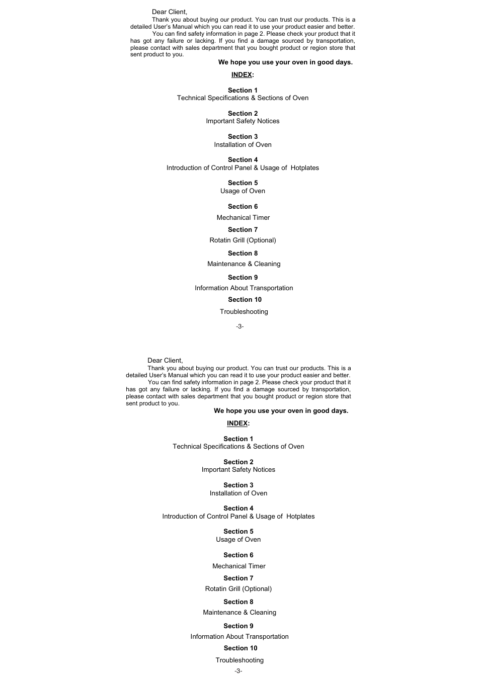 Campomatic C64WTI User Manual | Page 3 / 12