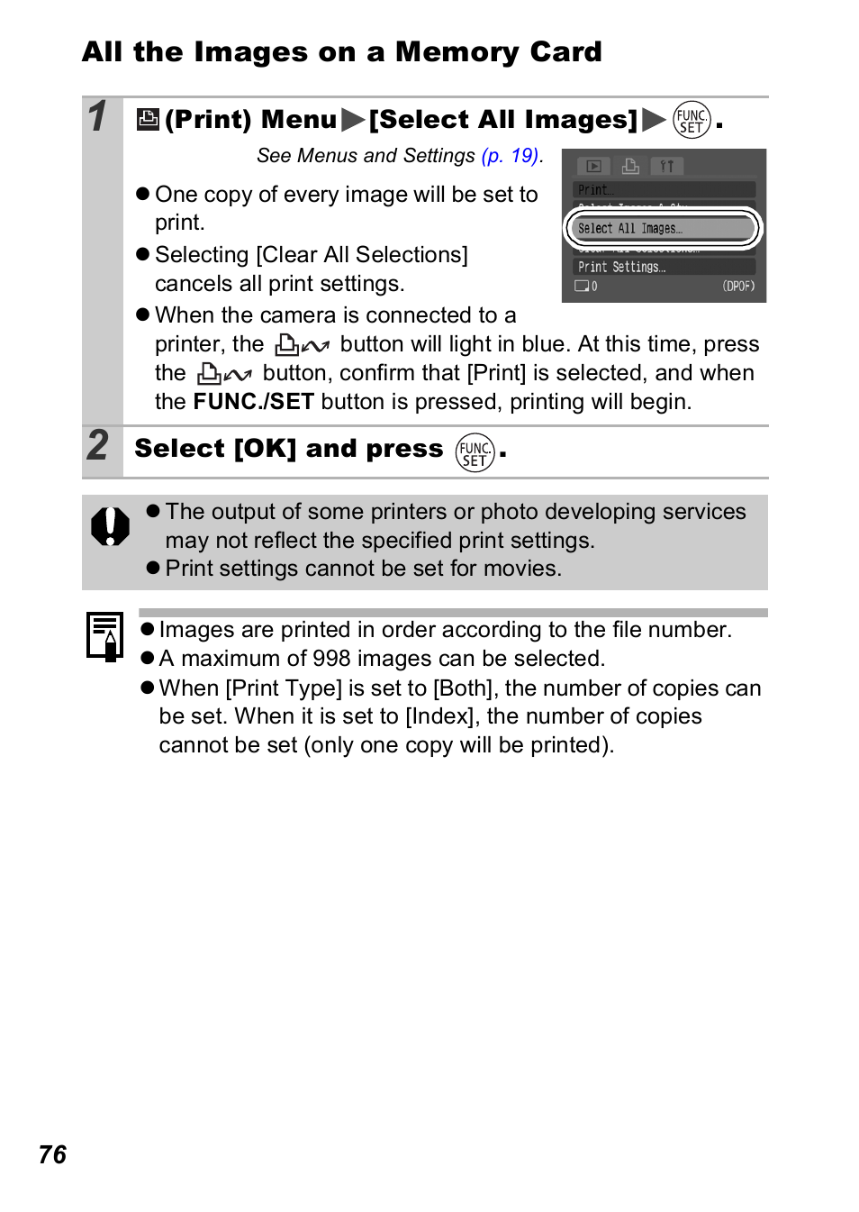 Canon A560 User Manual | Page 78 / 127