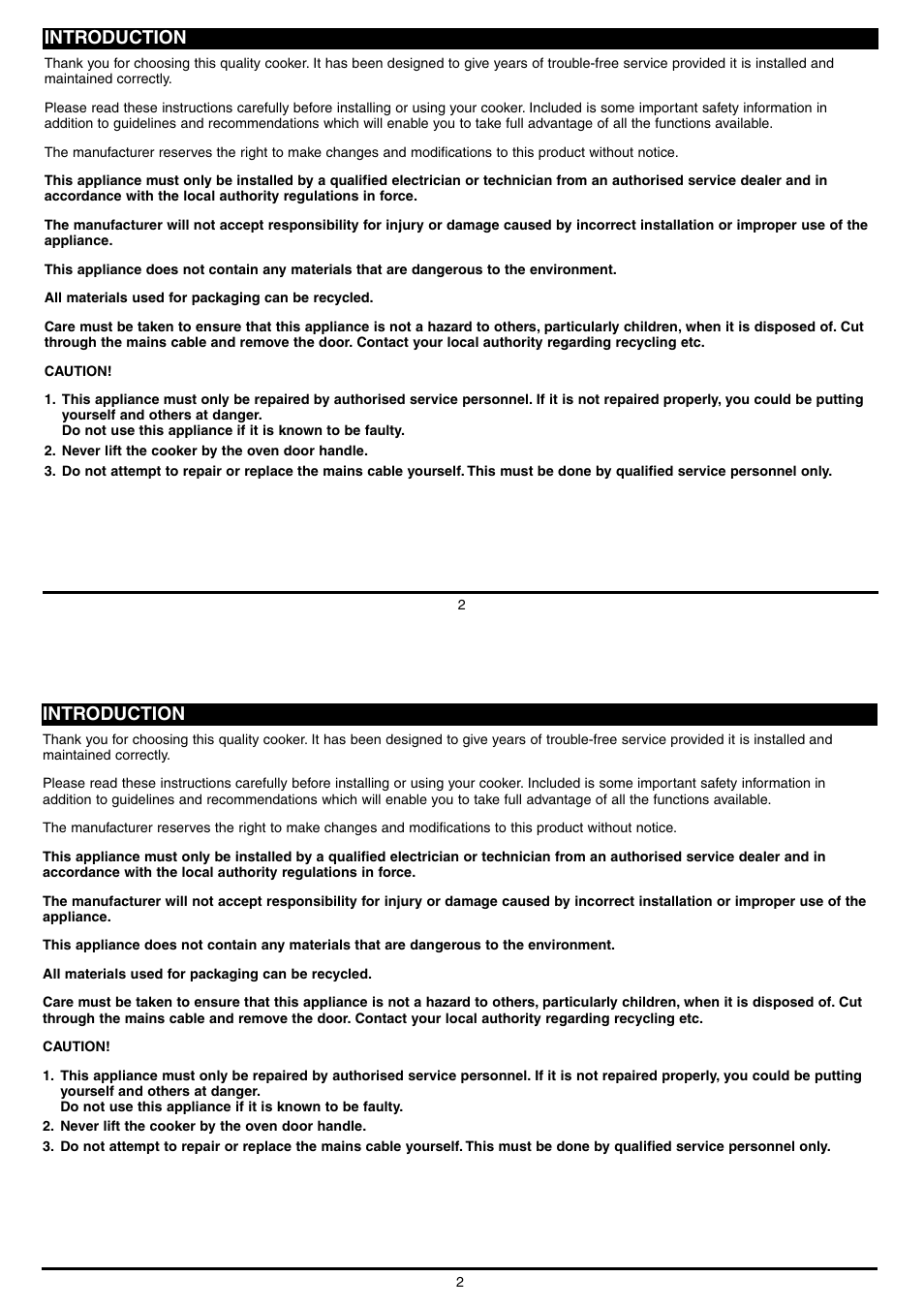Introduction | Campomatic C64EWR User Manual | Page 2 / 12