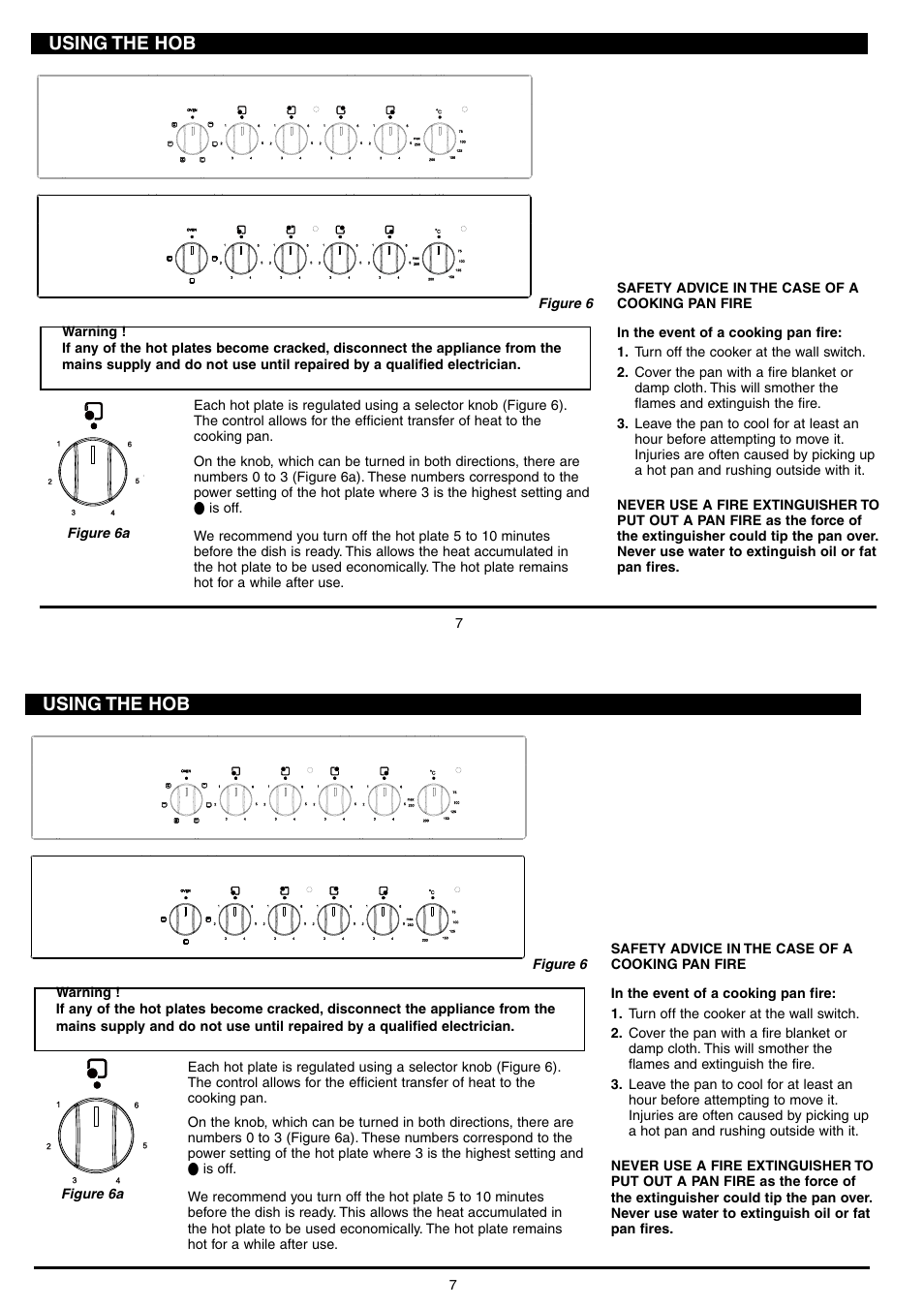 Installation, Using the hob | Campomatic C64EWR User Manual | Page 7 / 12