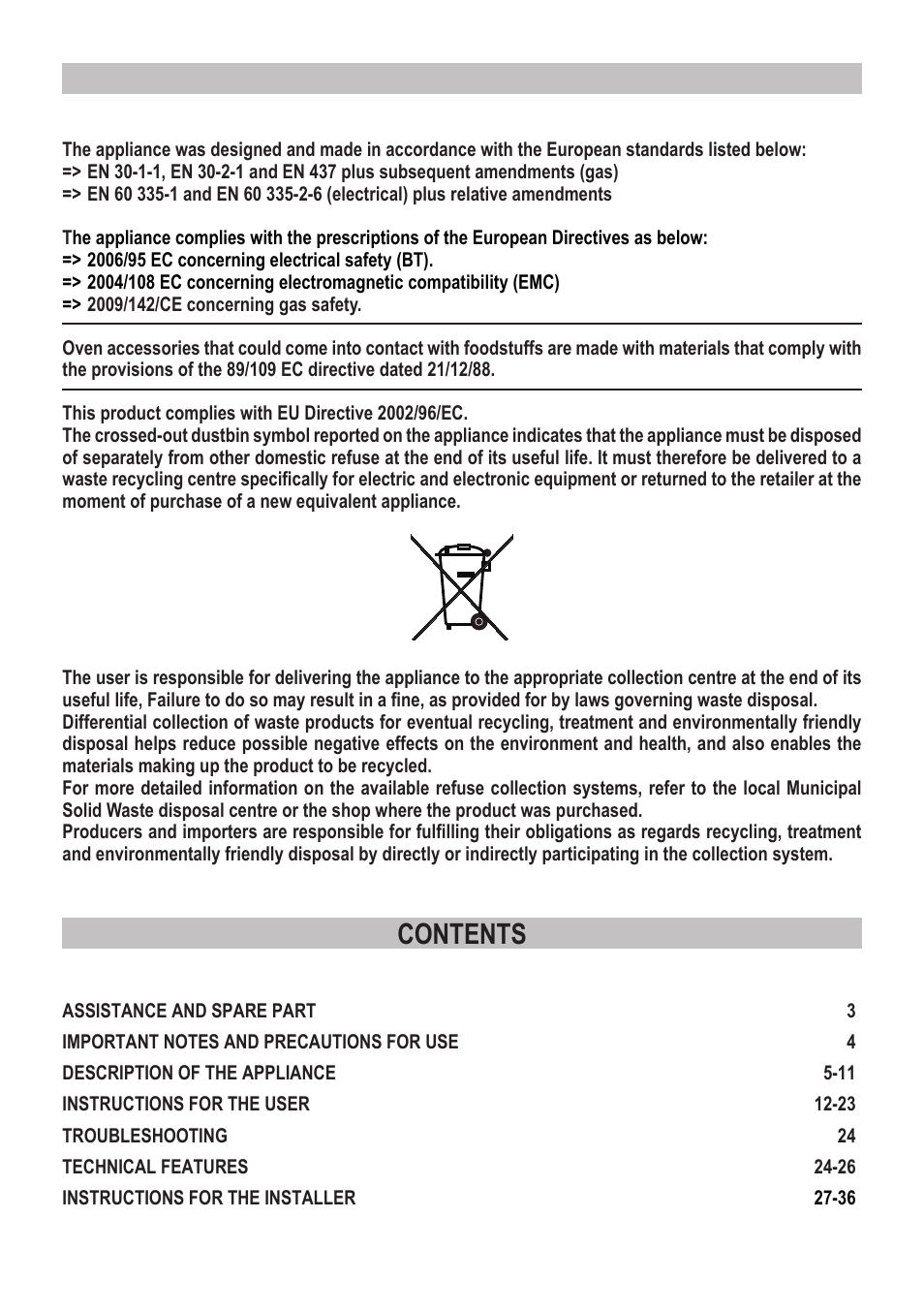 Campomatic C964XRSIFSCN User Manual | Page 2 / 72