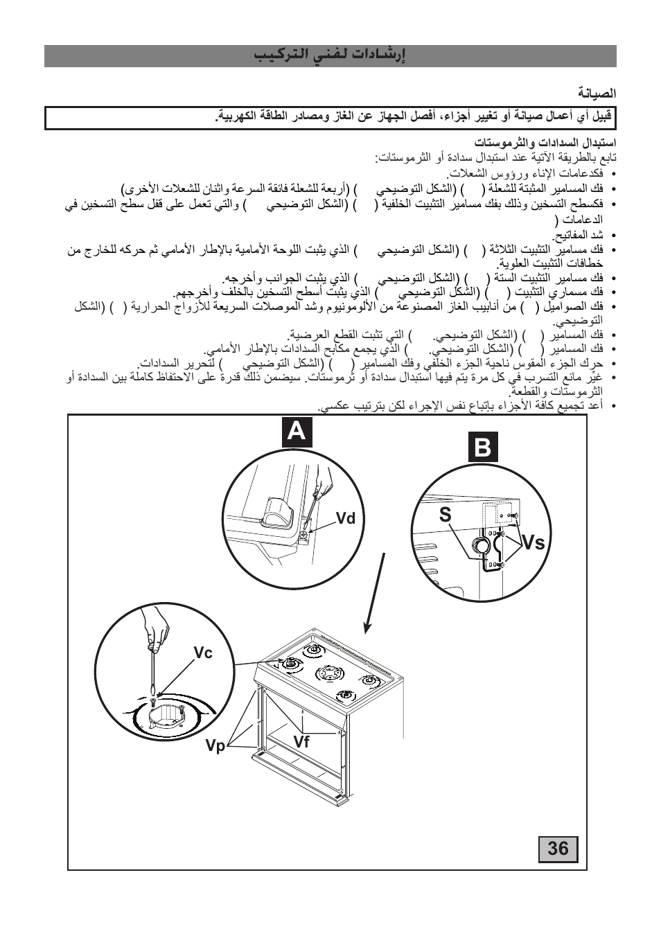بيكرتلا ينفل تاداشرإ | Campomatic C964XRSIFSCN User Manual | Page 37 / 72