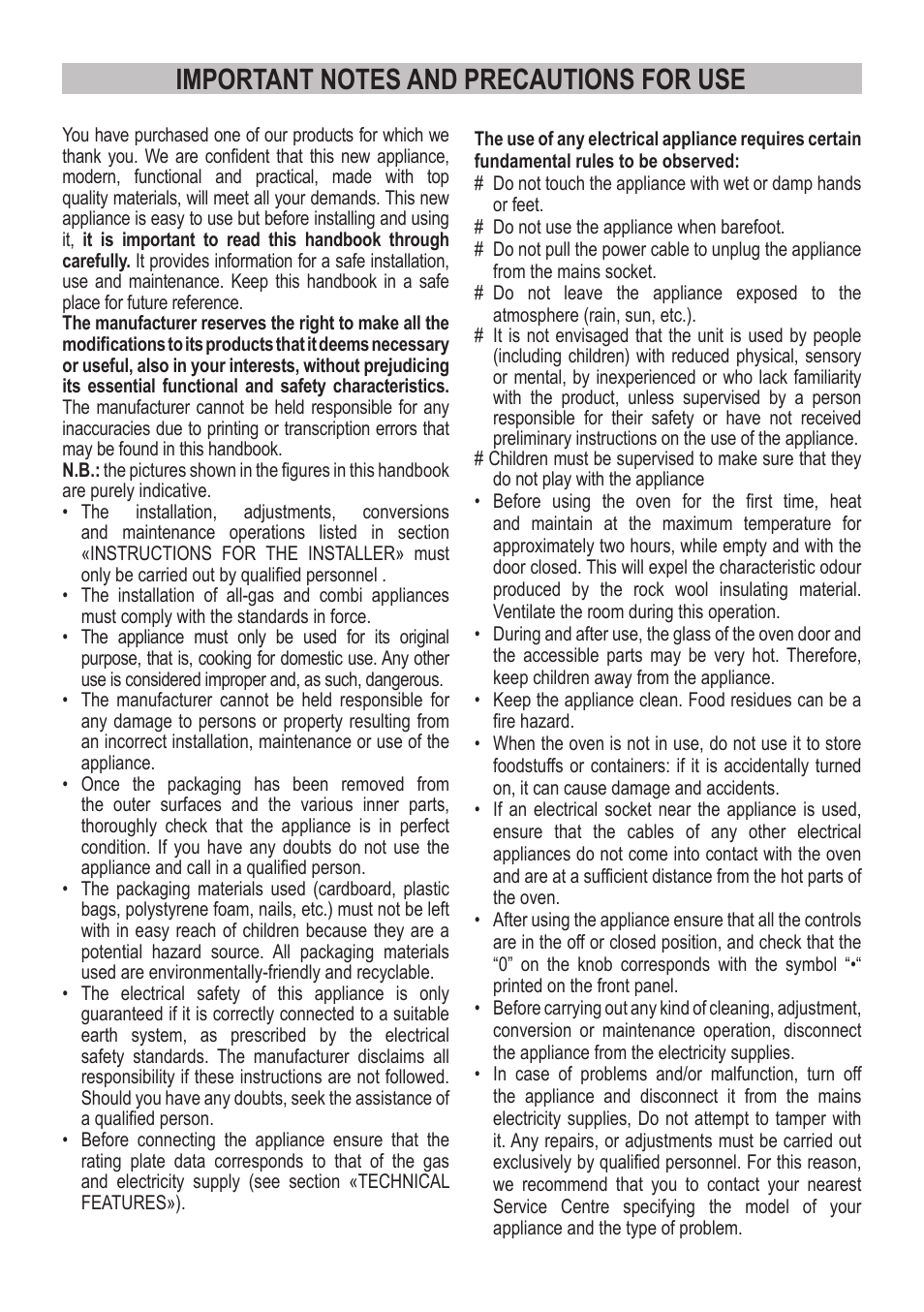 Campomatic C964XRSIFSCN User Manual | Page 4 / 72
