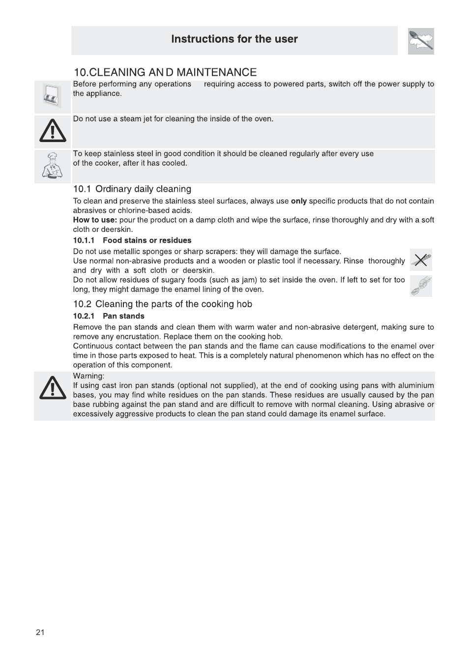 页 22 | Campomatic C965XRS User Manual | Page 22 / 26