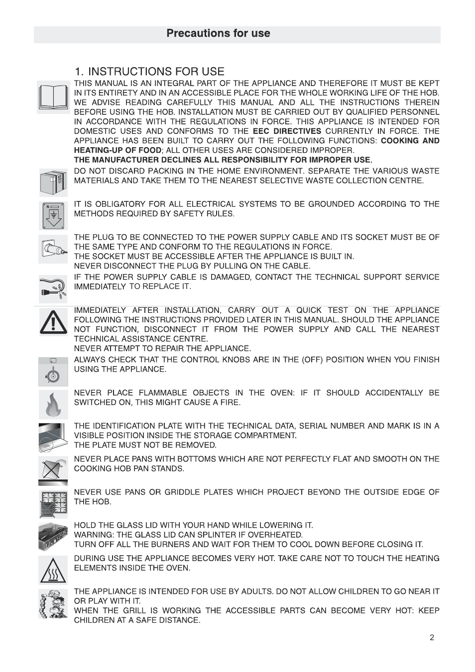 Campomatic C965XRS User Manual | Page 3 / 26