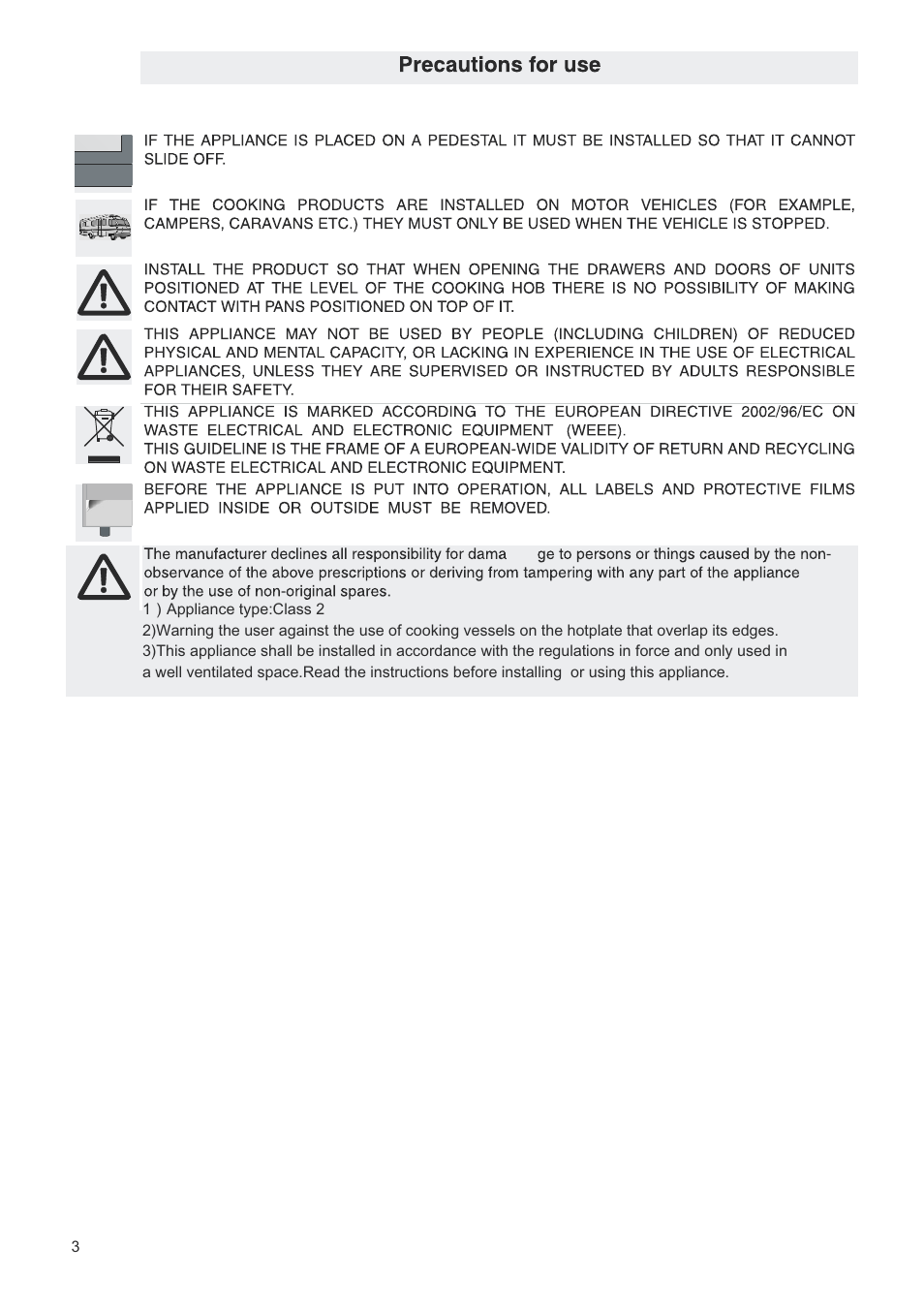 Campomatic C965XRS User Manual | Page 4 / 26