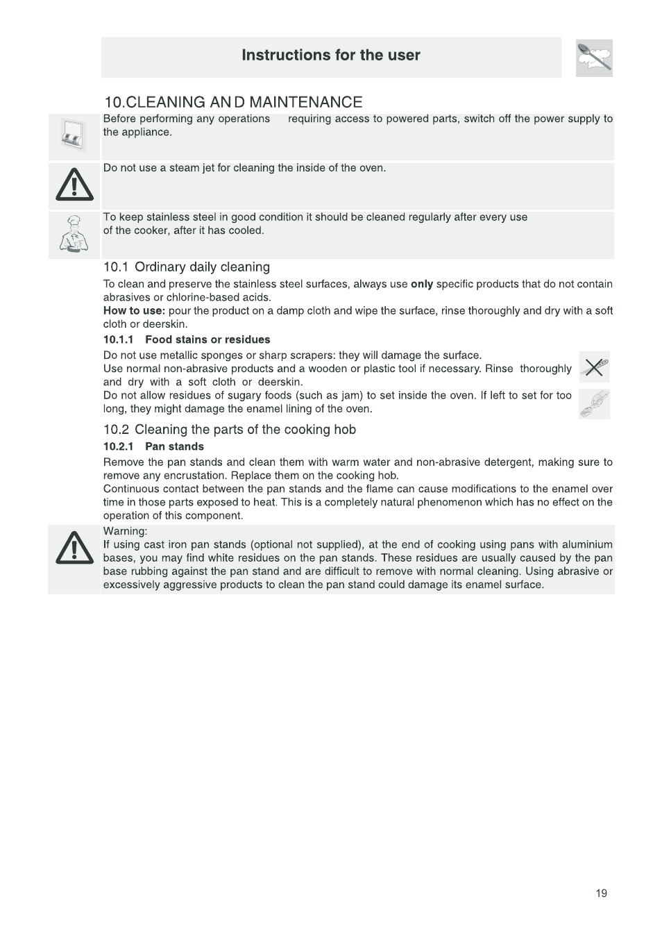 页 20 | Campomatic CB95W User Manual | Page 20 / 22