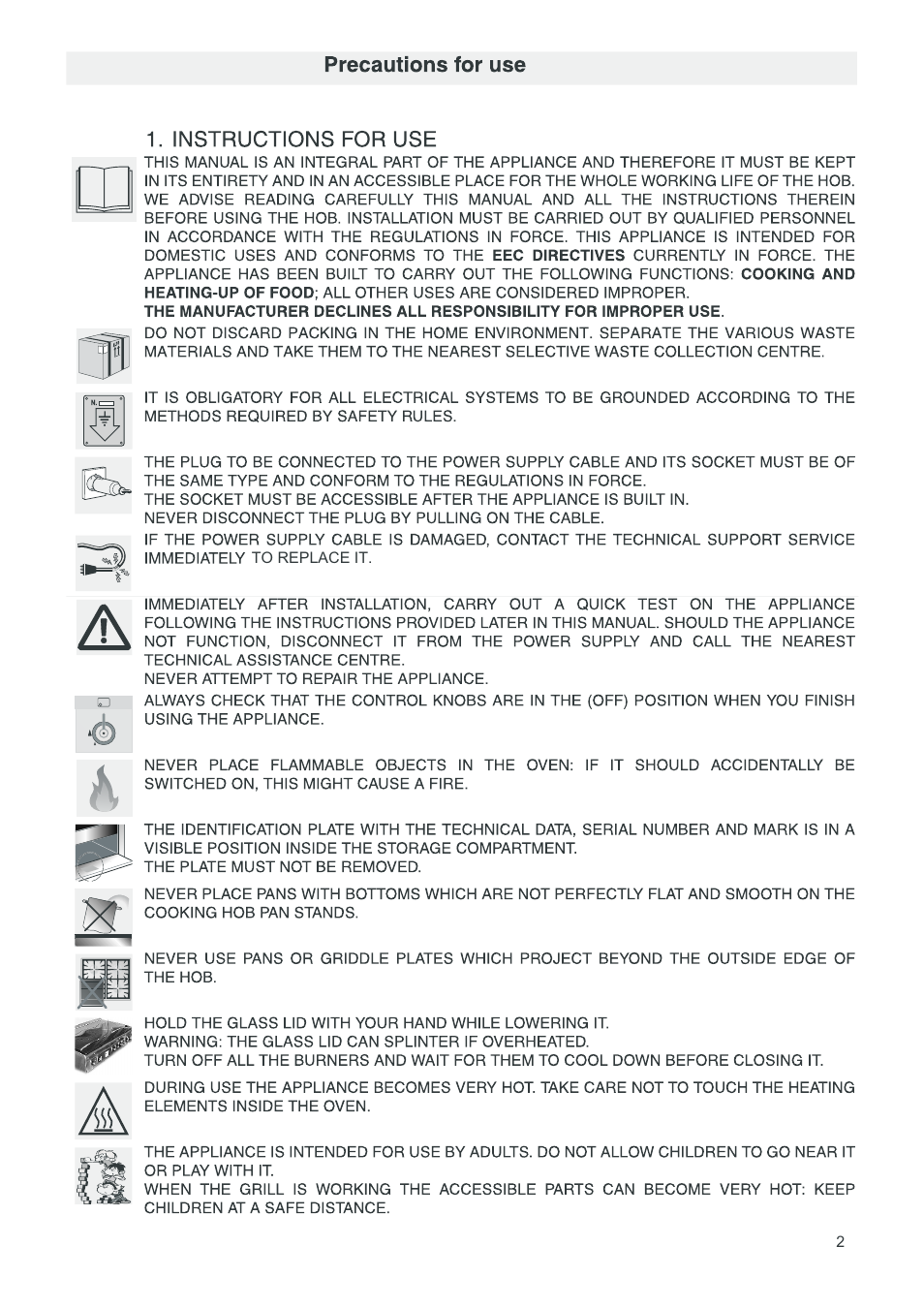 Campomatic CB95W User Manual | Page 3 / 22