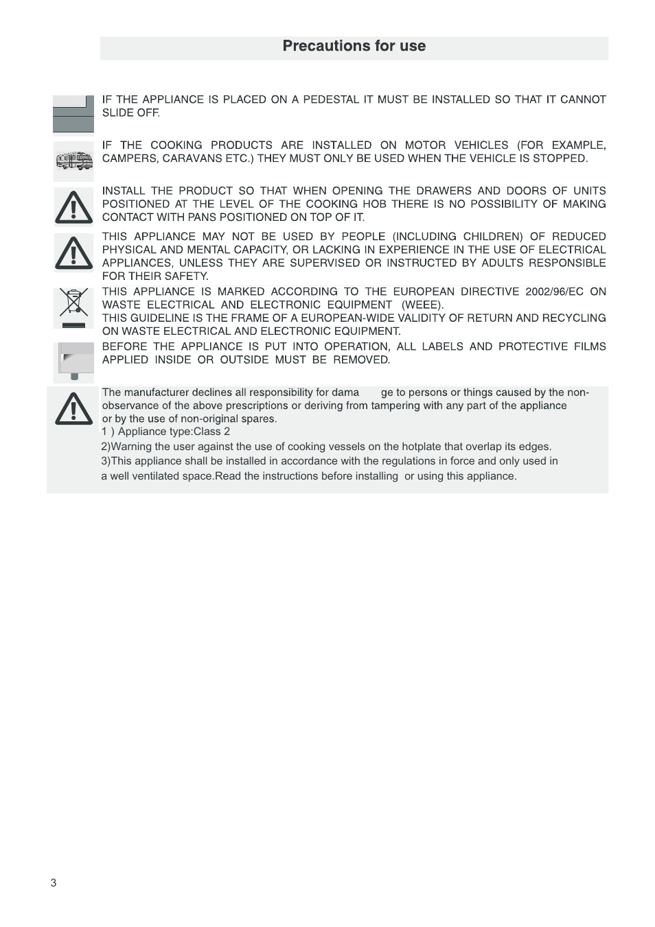 Campomatic CB95W User Manual | Page 4 / 22