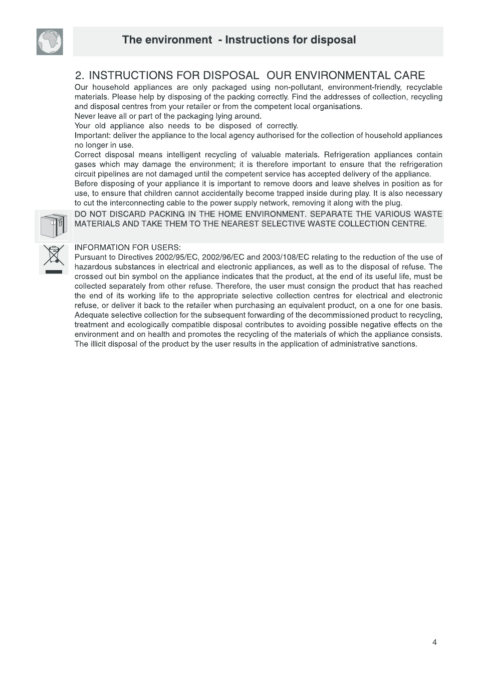 Campomatic CB95W User Manual | Page 5 / 22