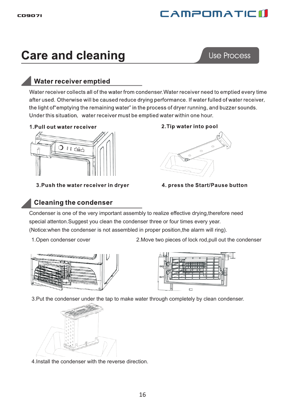 Cd907i | Campomatic CD907I User Manual | Page 16 / 23