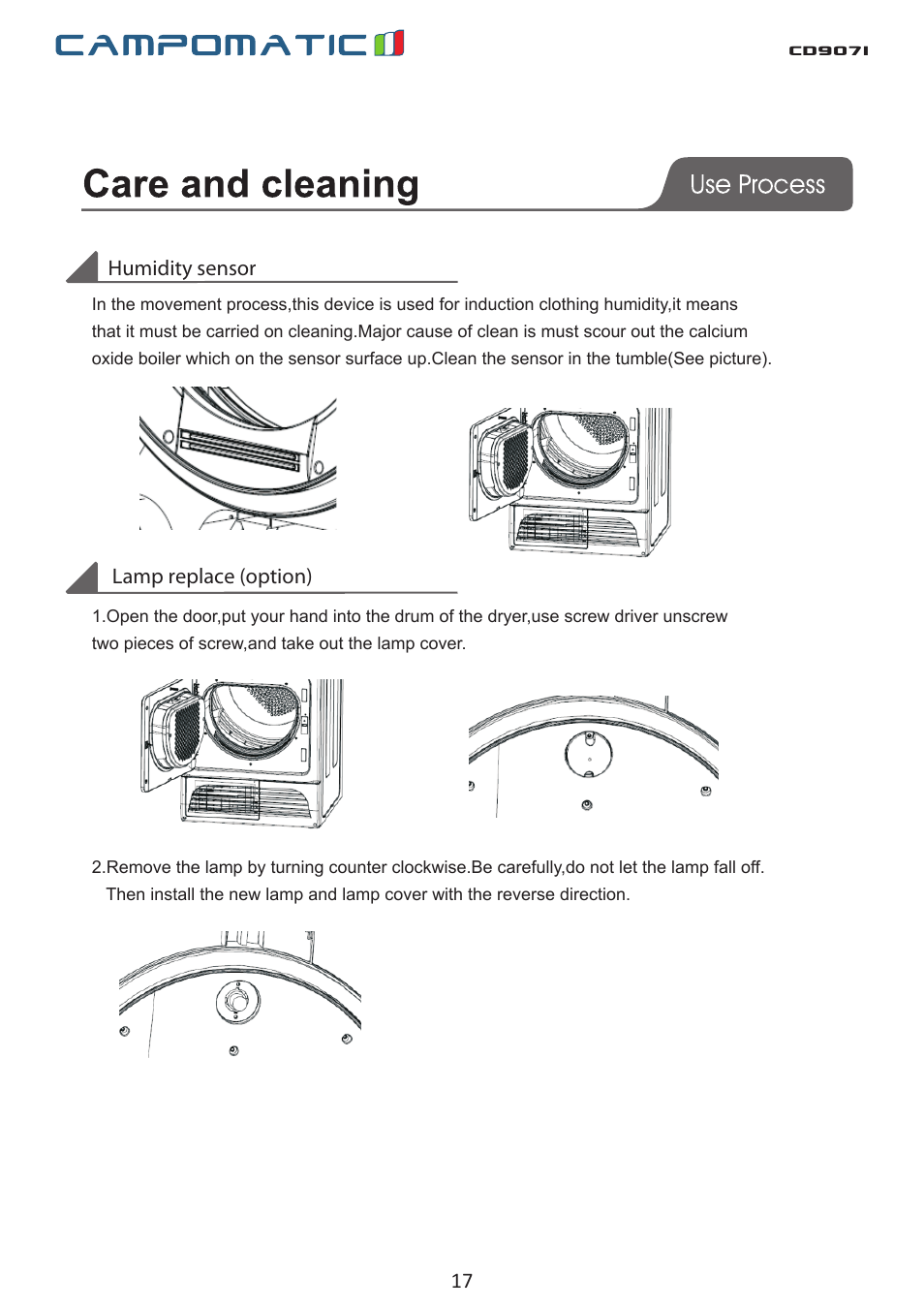 Cd907i | Campomatic CD907I User Manual | Page 17 / 23