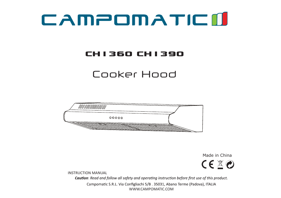 Campomatic CH1360 User Manual | 13 pages