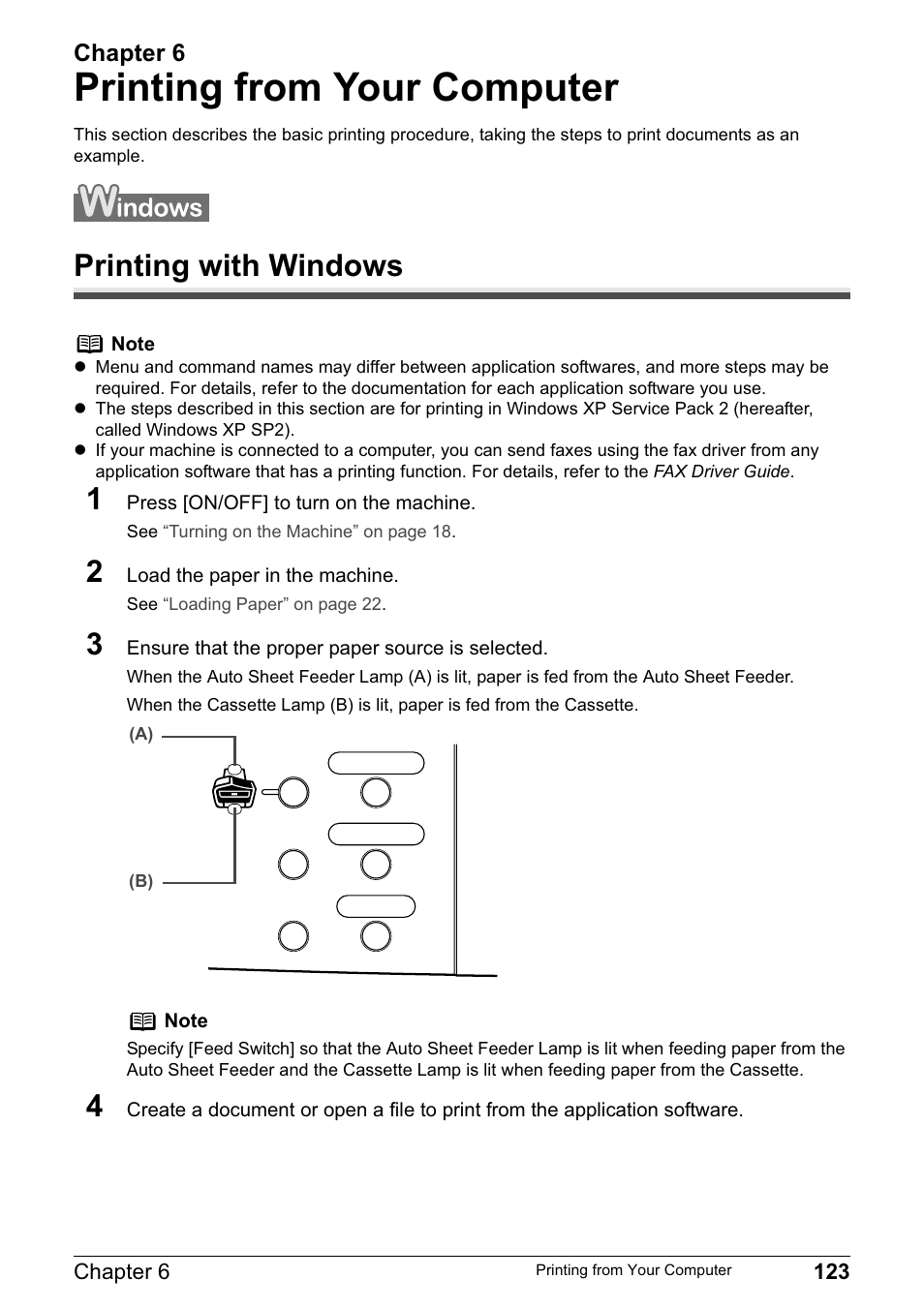 Printing from your computer, Printing with windows 1 | Canon PIXMA MP830 User Manual | Page 125 / 222