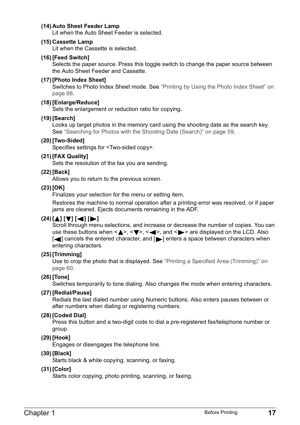 Chapter 1 17 | Canon PIXMA MP830 User Manual | Page 19 / 222