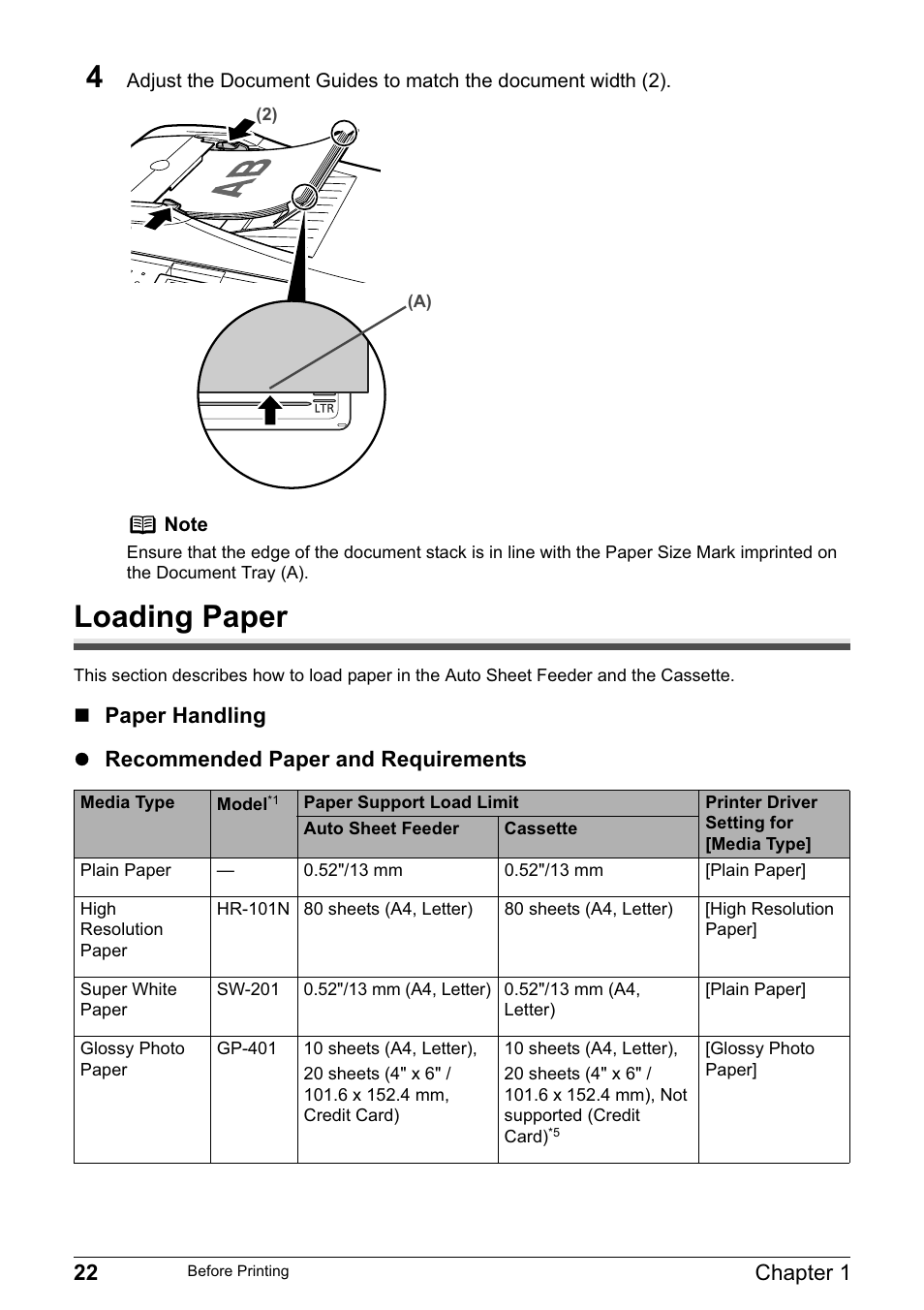 Loading paper | Canon PIXMA MP830 User Manual | Page 24 / 222