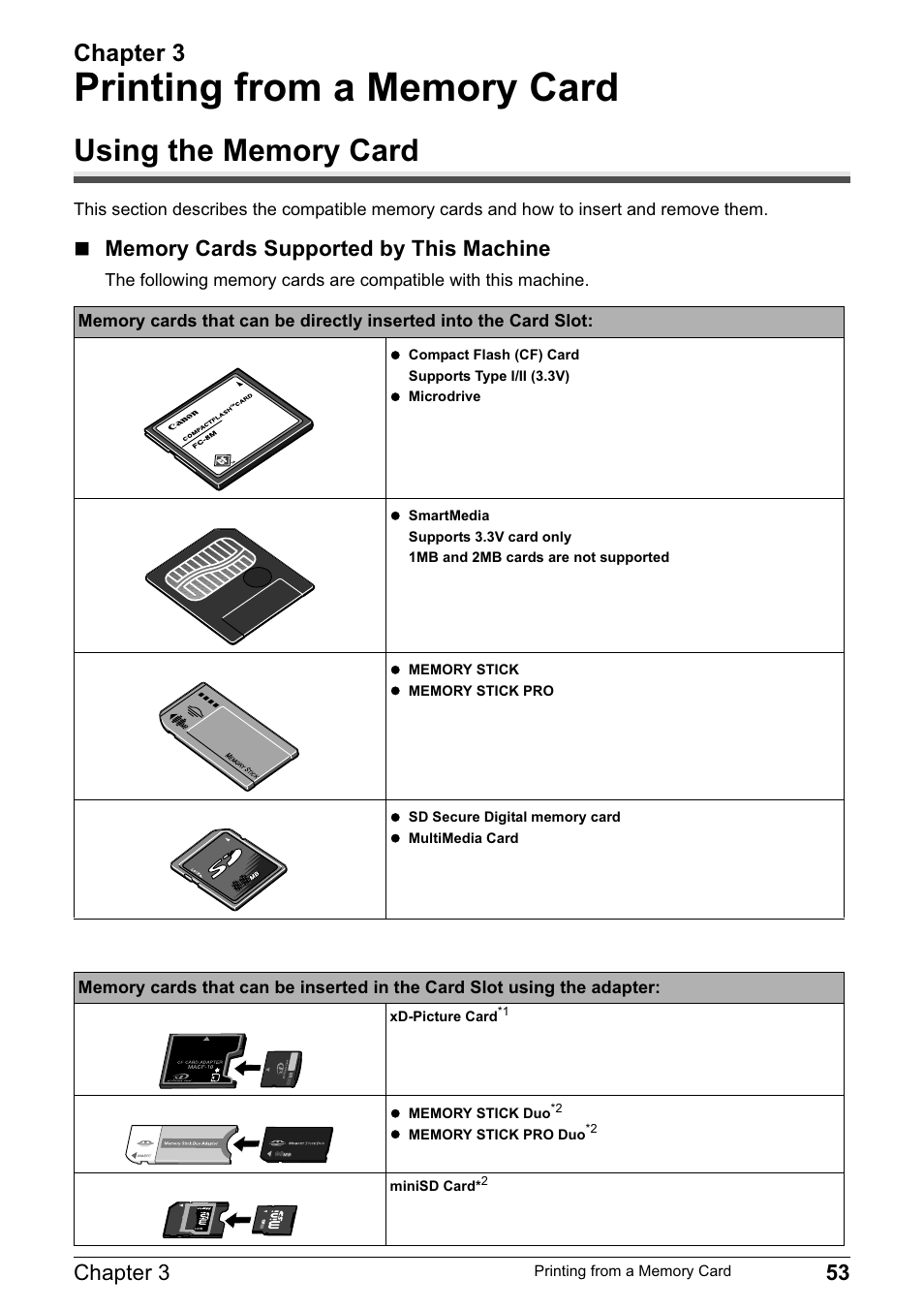 Chapter 3, Chapter 3 53 | Canon PIXMA MP830 User Manual | Page 55 / 222