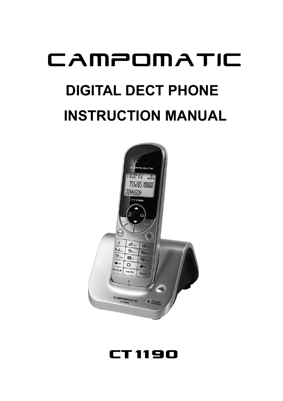 Campomatic CT1190 User Manual | 15 pages