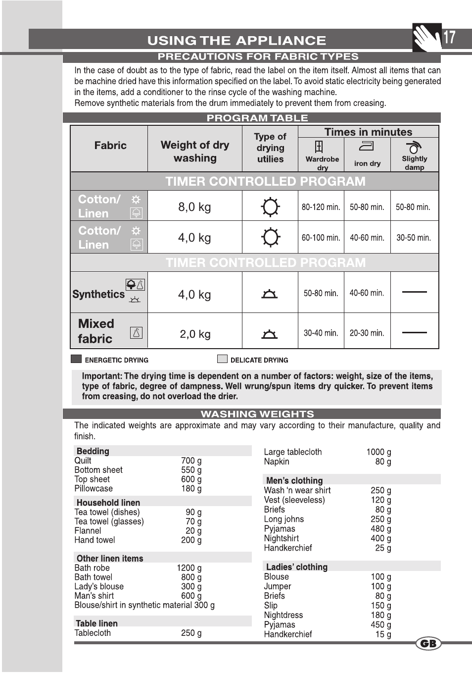 Campomatic D862L User Manual | Page 17 / 28