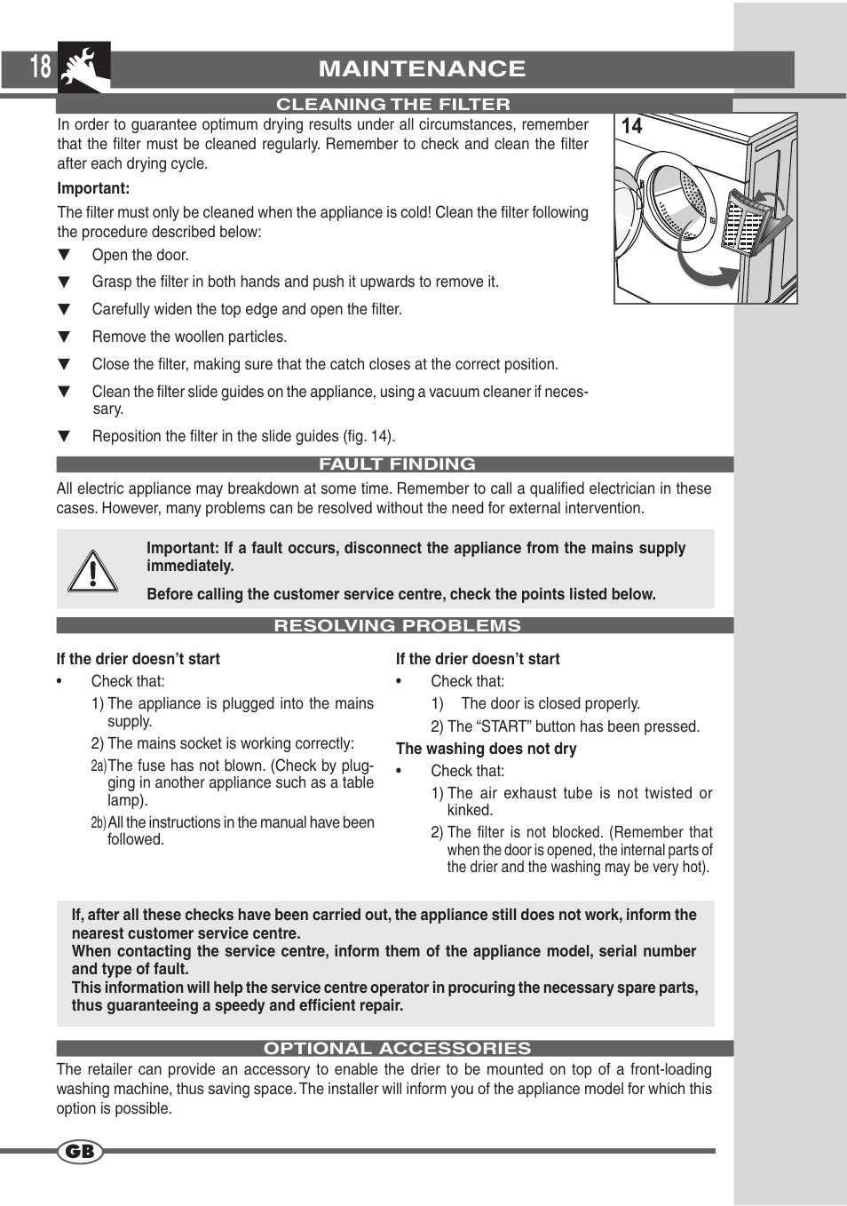 Campomatic D862L User Manual | Page 18 / 28