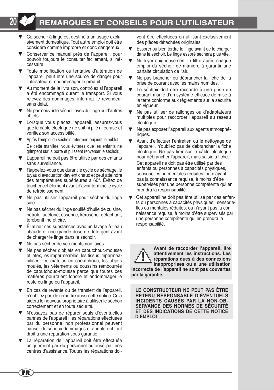 Campomatic D862L User Manual | Page 20 / 28