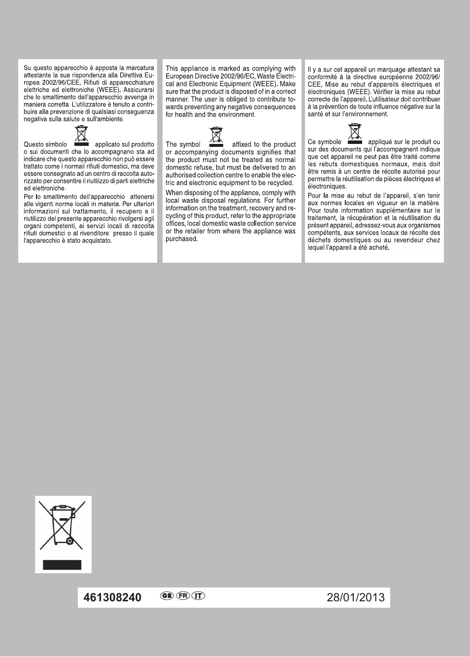 Campomatic D862L User Manual | Page 28 / 28