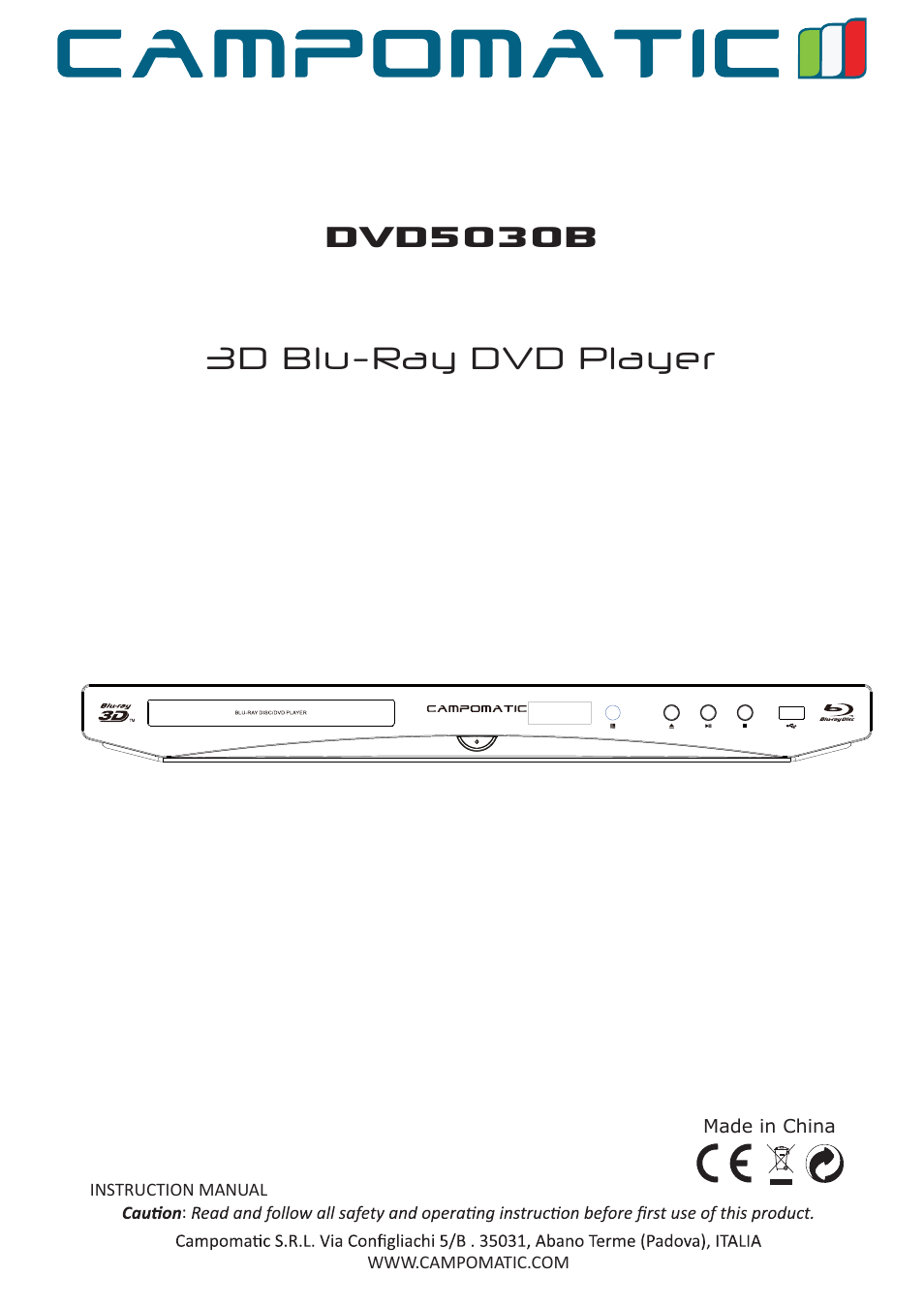 Campomatic DVD5030B User Manual | 34 pages