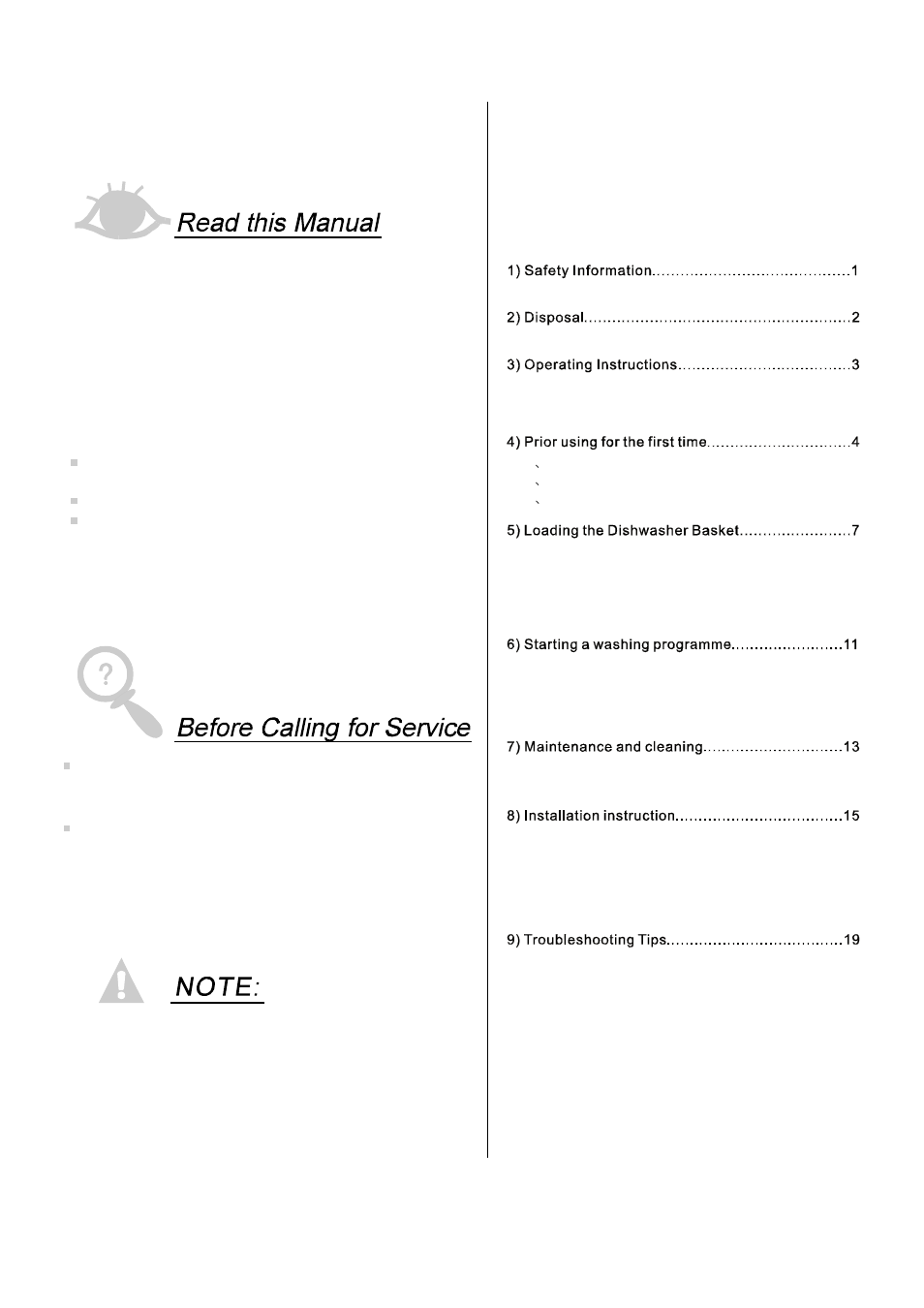 Campomatic DW214C User Manual | Page 2 / 23