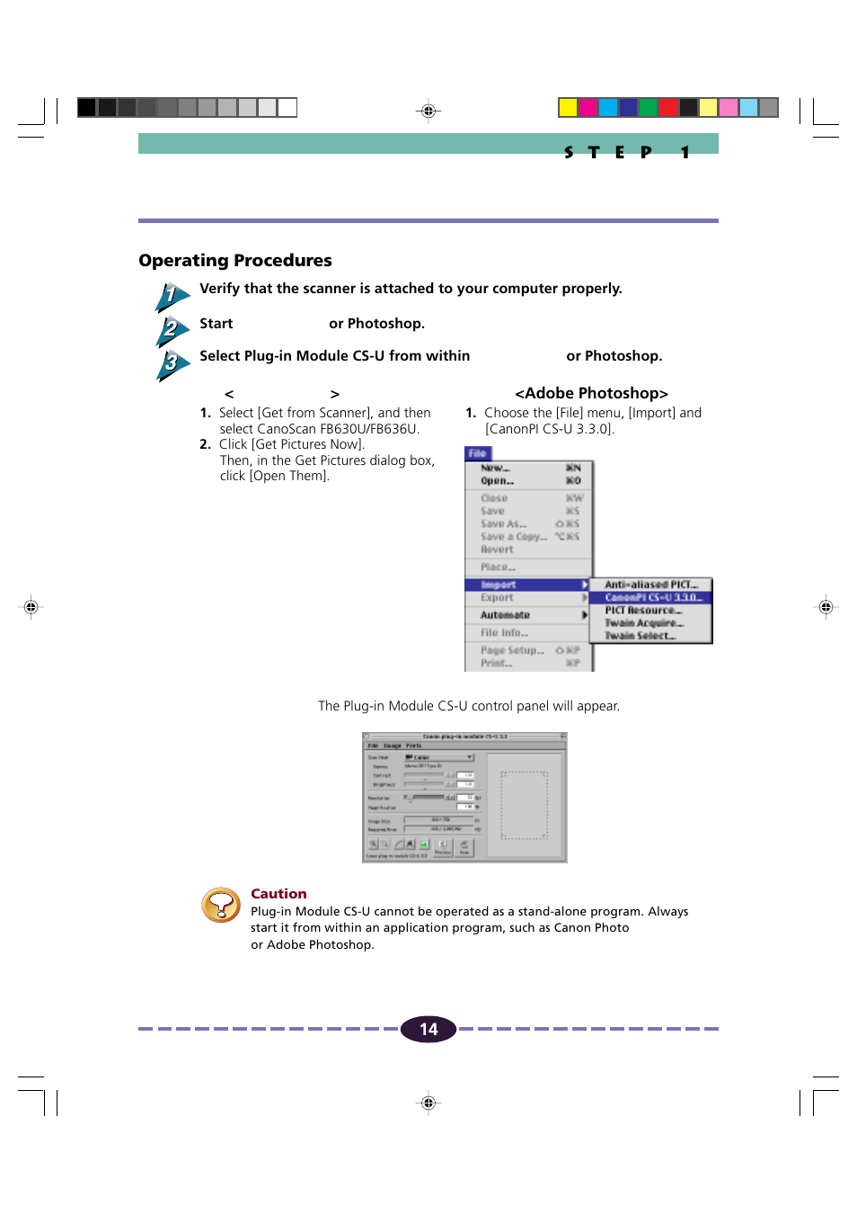 Canon FB630U/FB636U User Manual | Page 14 / 62