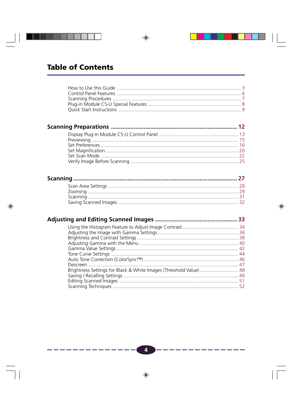 Canon FB630U/FB636U User Manual | Page 4 / 62