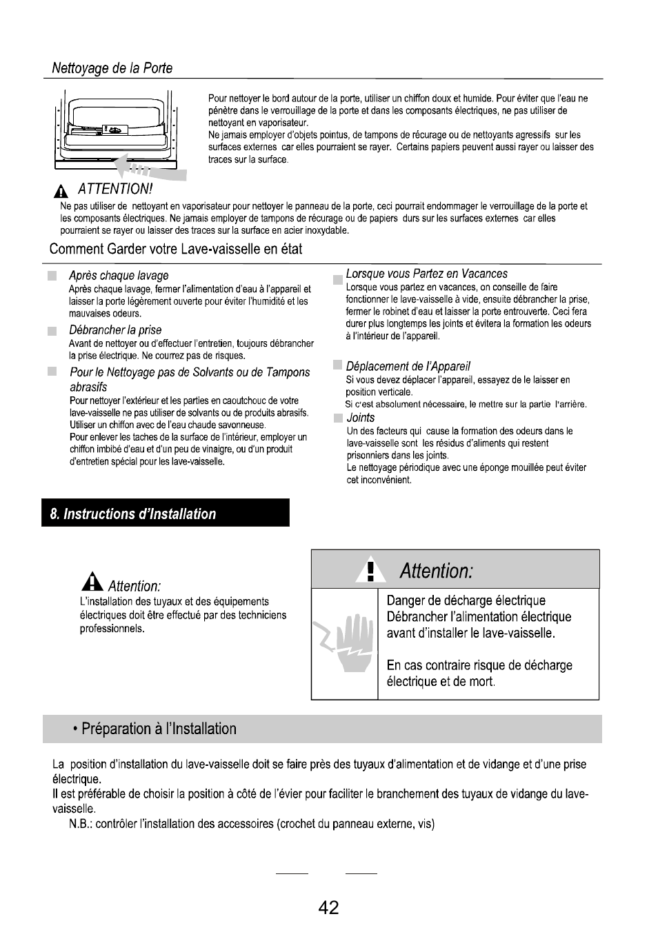 Campomatic DW911ES User Manual | Page 44 / 99