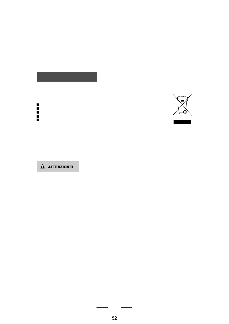 Smaltimento | Campomatic DW911ES User Manual | Page 54 / 99