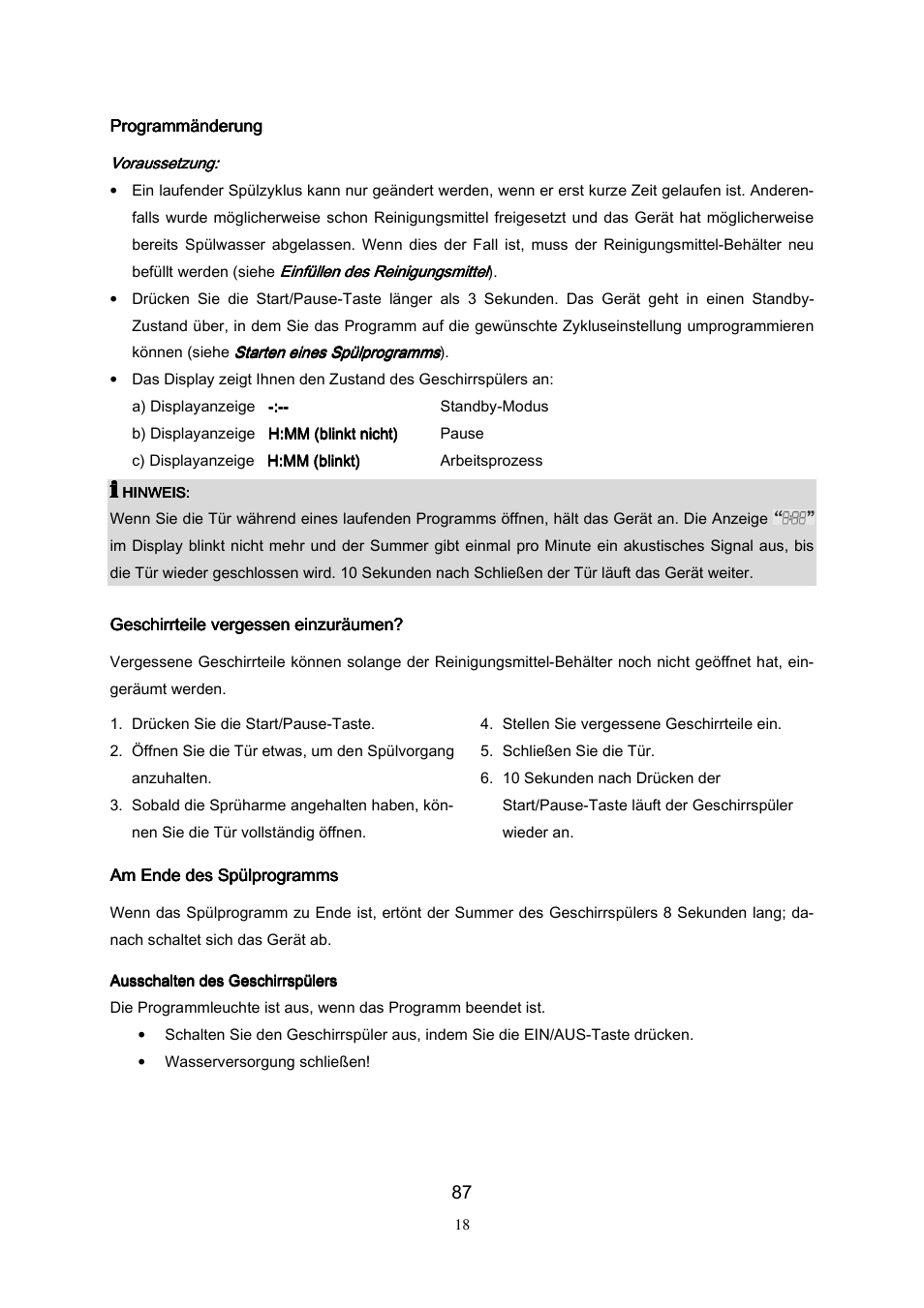 Campomatic DW911ES User Manual | Page 89 / 99