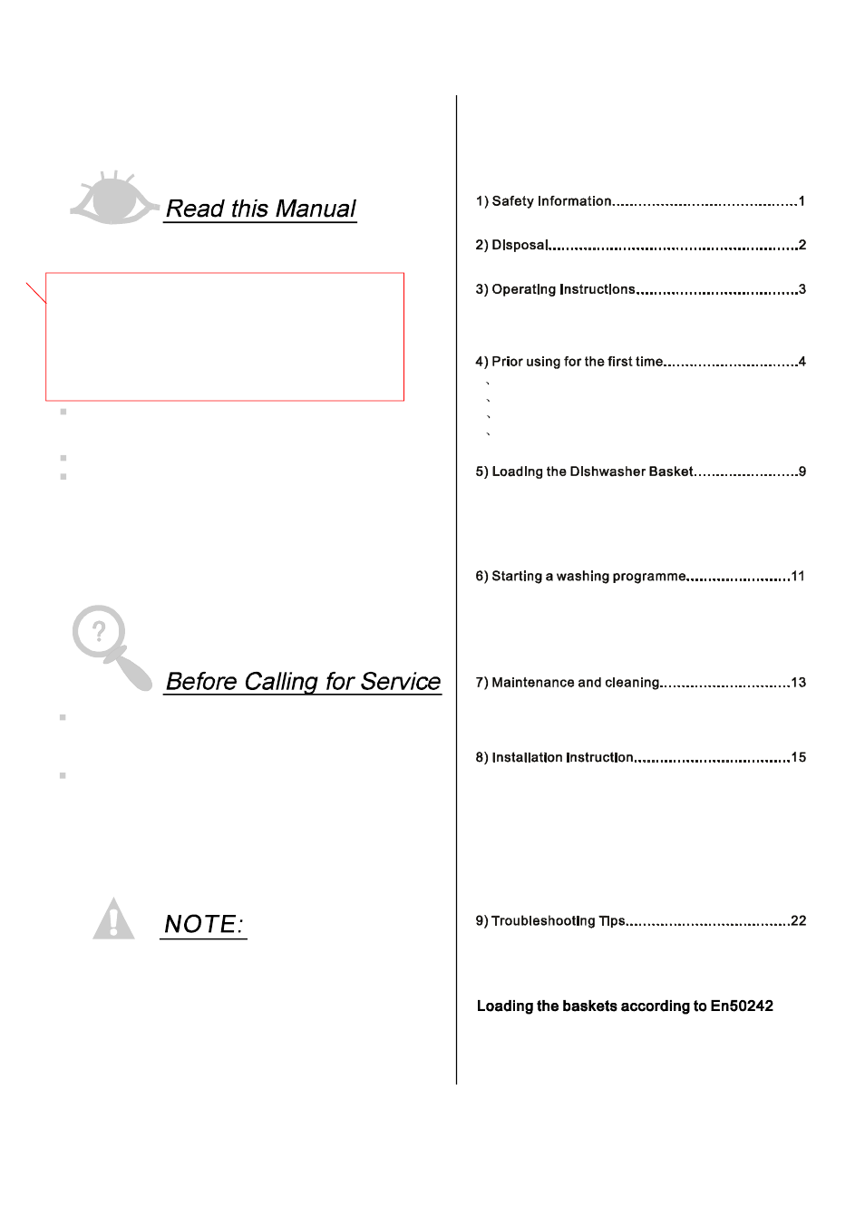 Campomatic DW924BI User Manual | Page 3 / 28