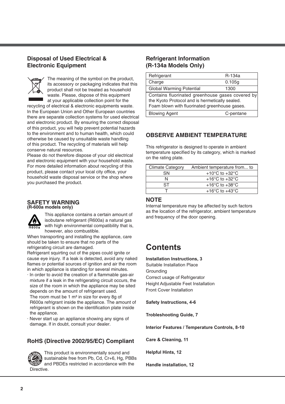 Campomatic FR770K User Manual | Page 2 / 12