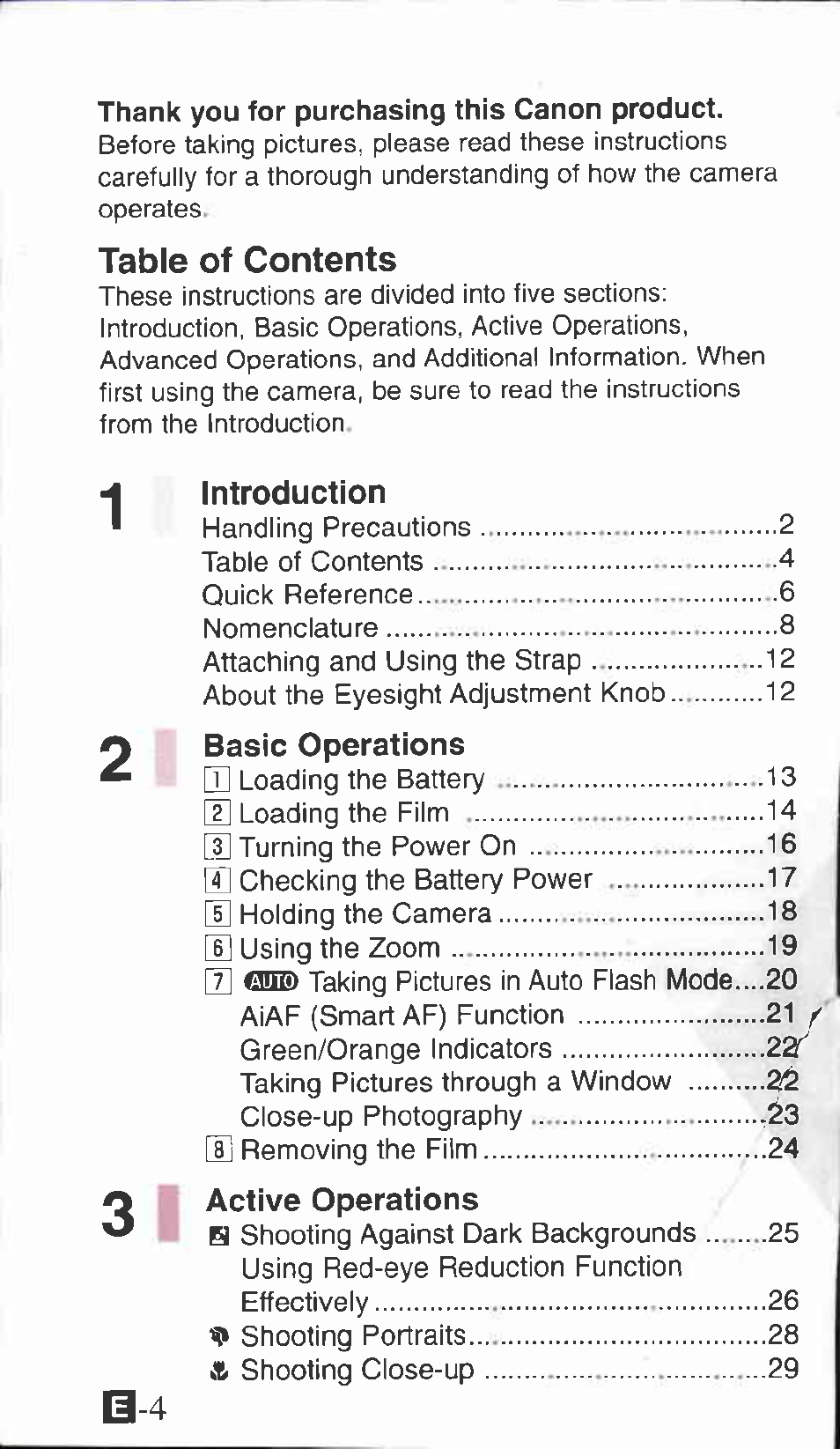 Canon Z90W User Manual | Page 4 / 59